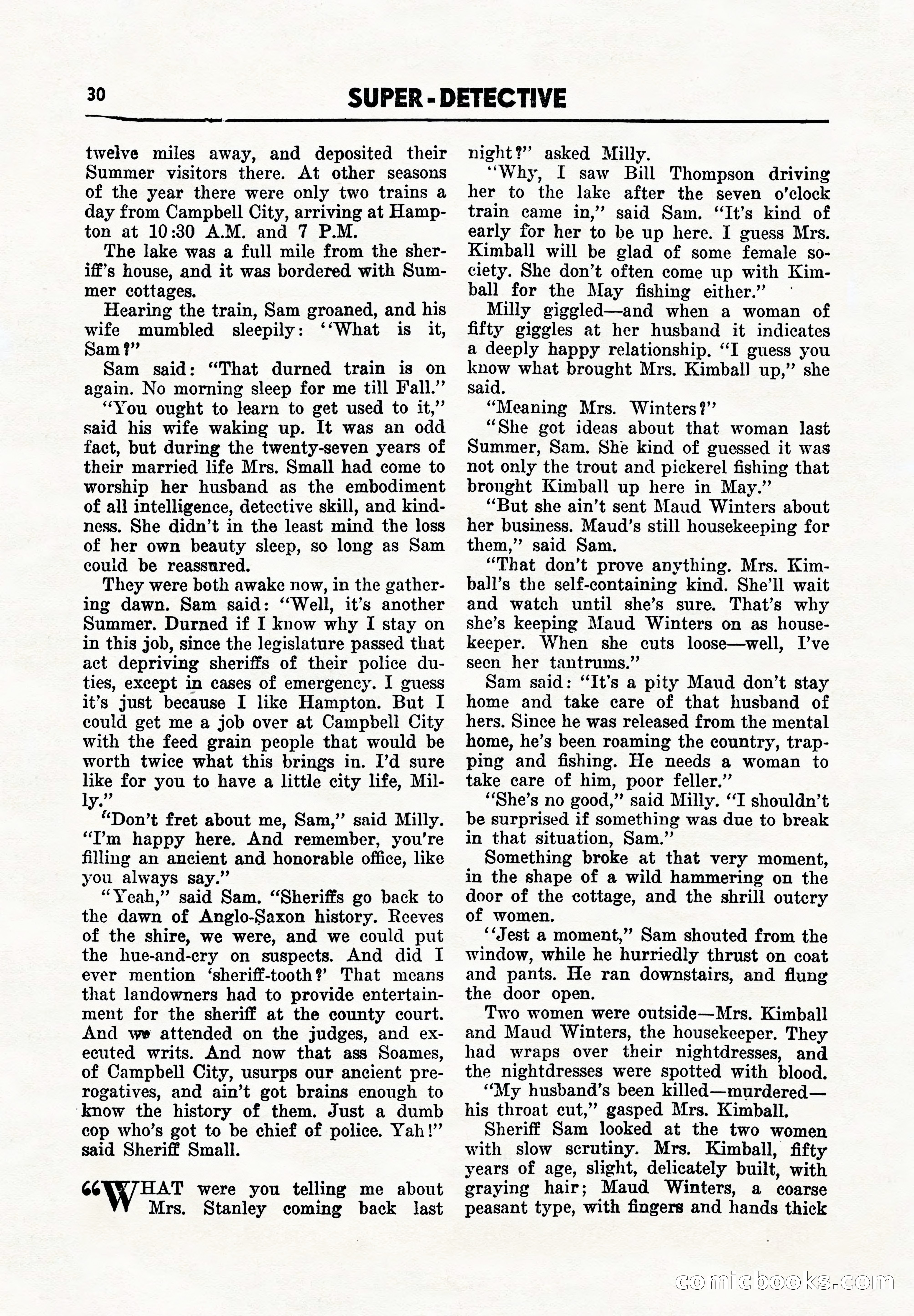 Super Detective, November 1945 — page 32 of 100