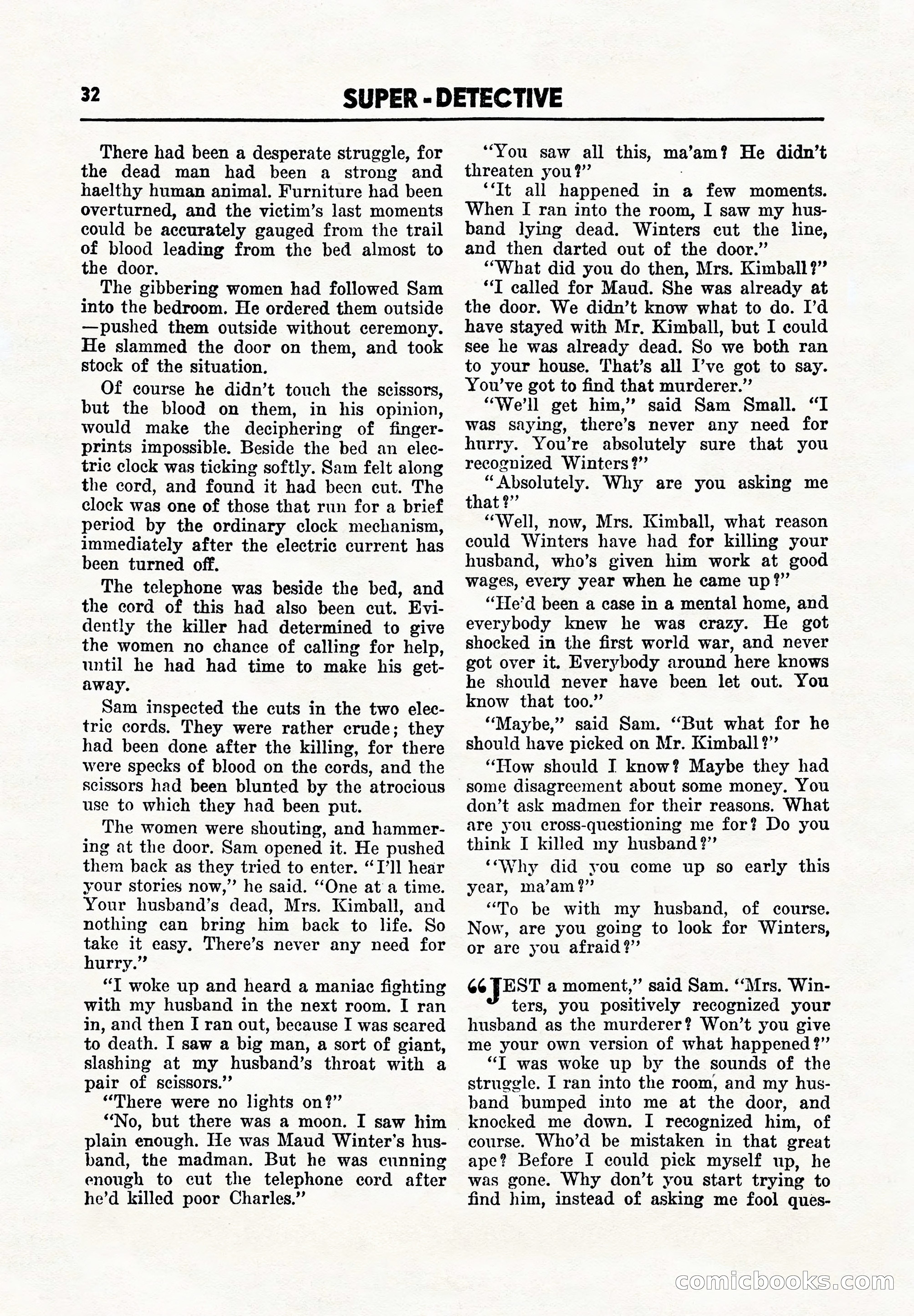 Super Detective, November 1945 — page 34 of 100