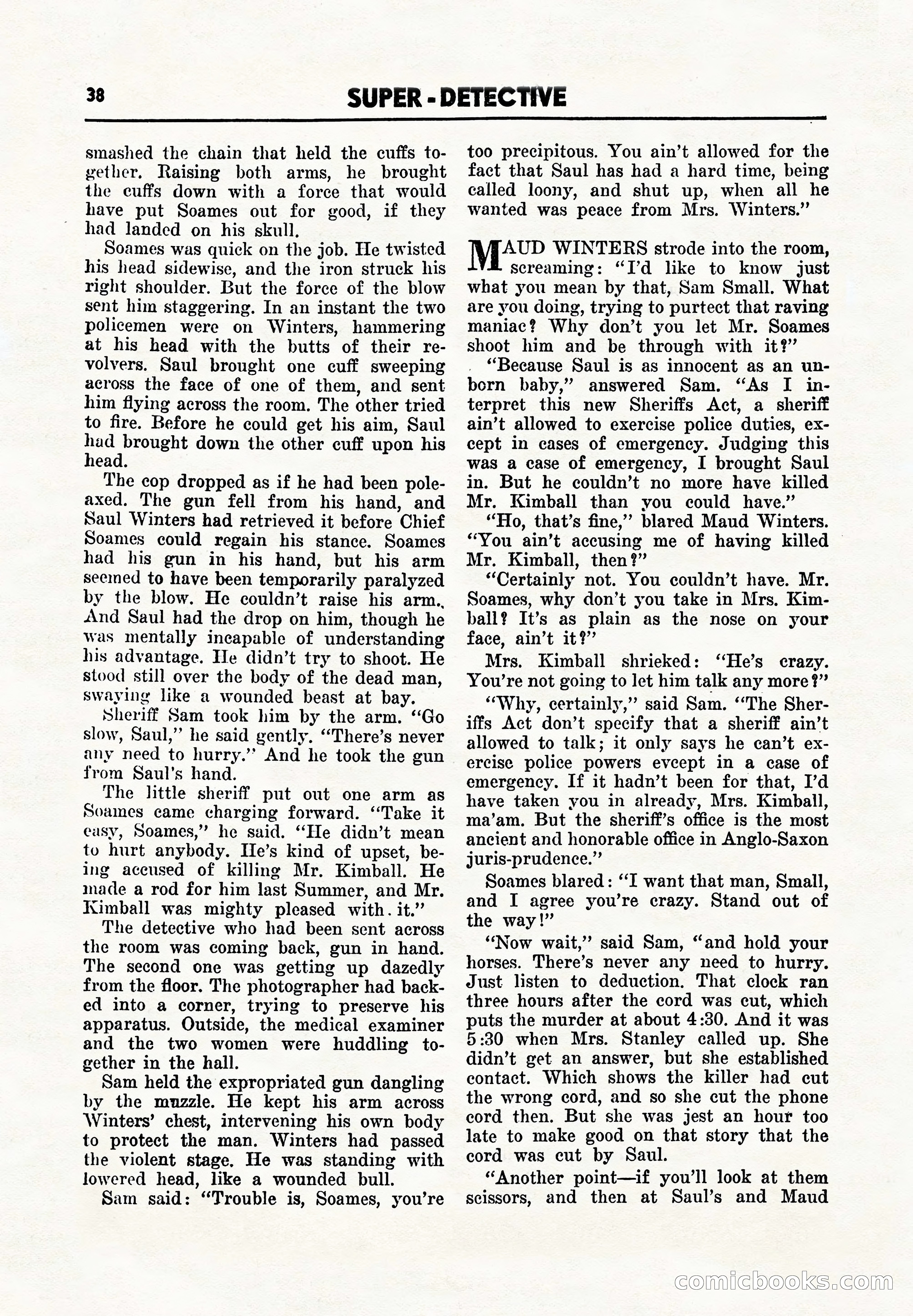Super Detective, November 1945 — page 40 of 100