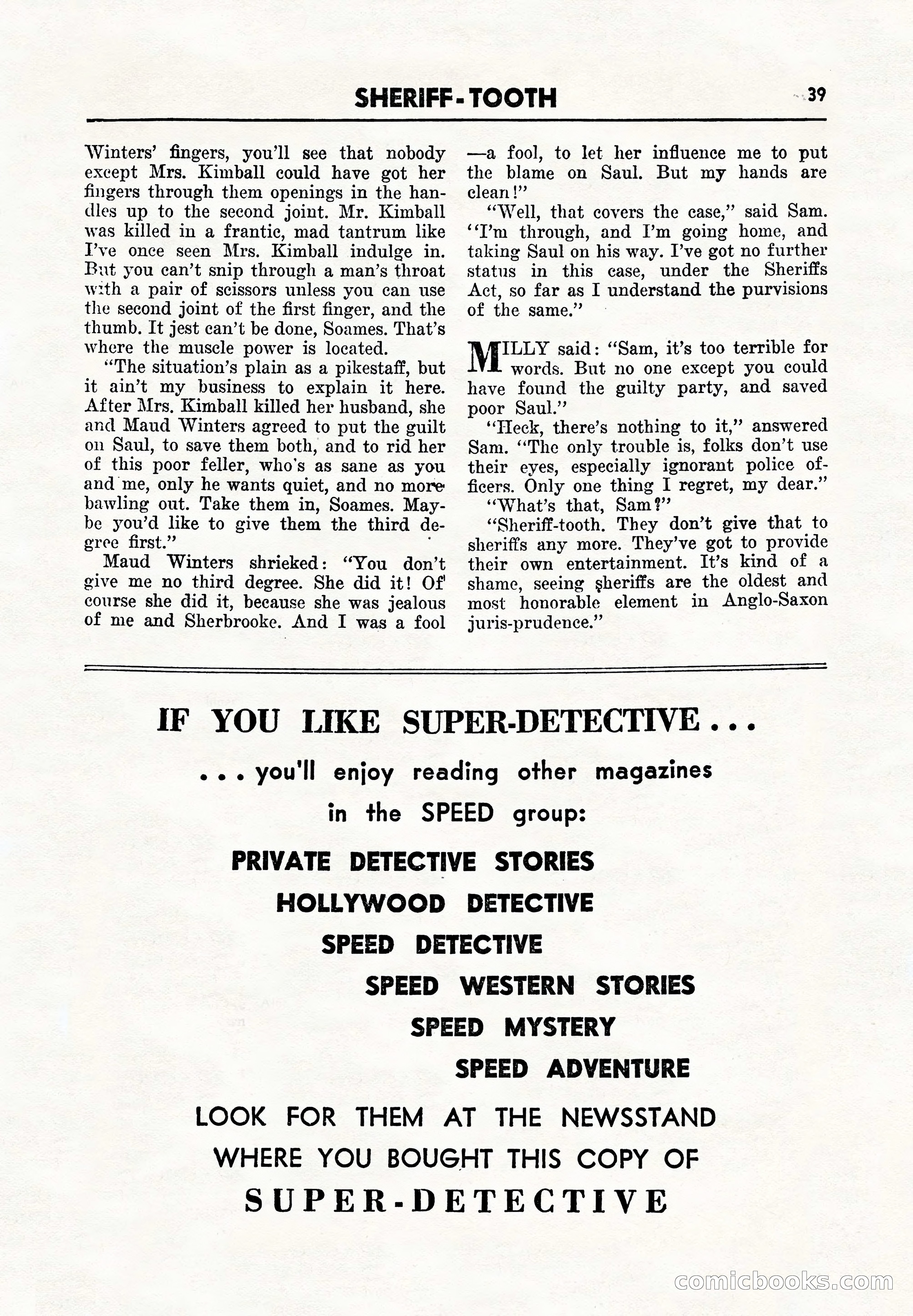 Super Detective, November 1945 — page 41 of 100