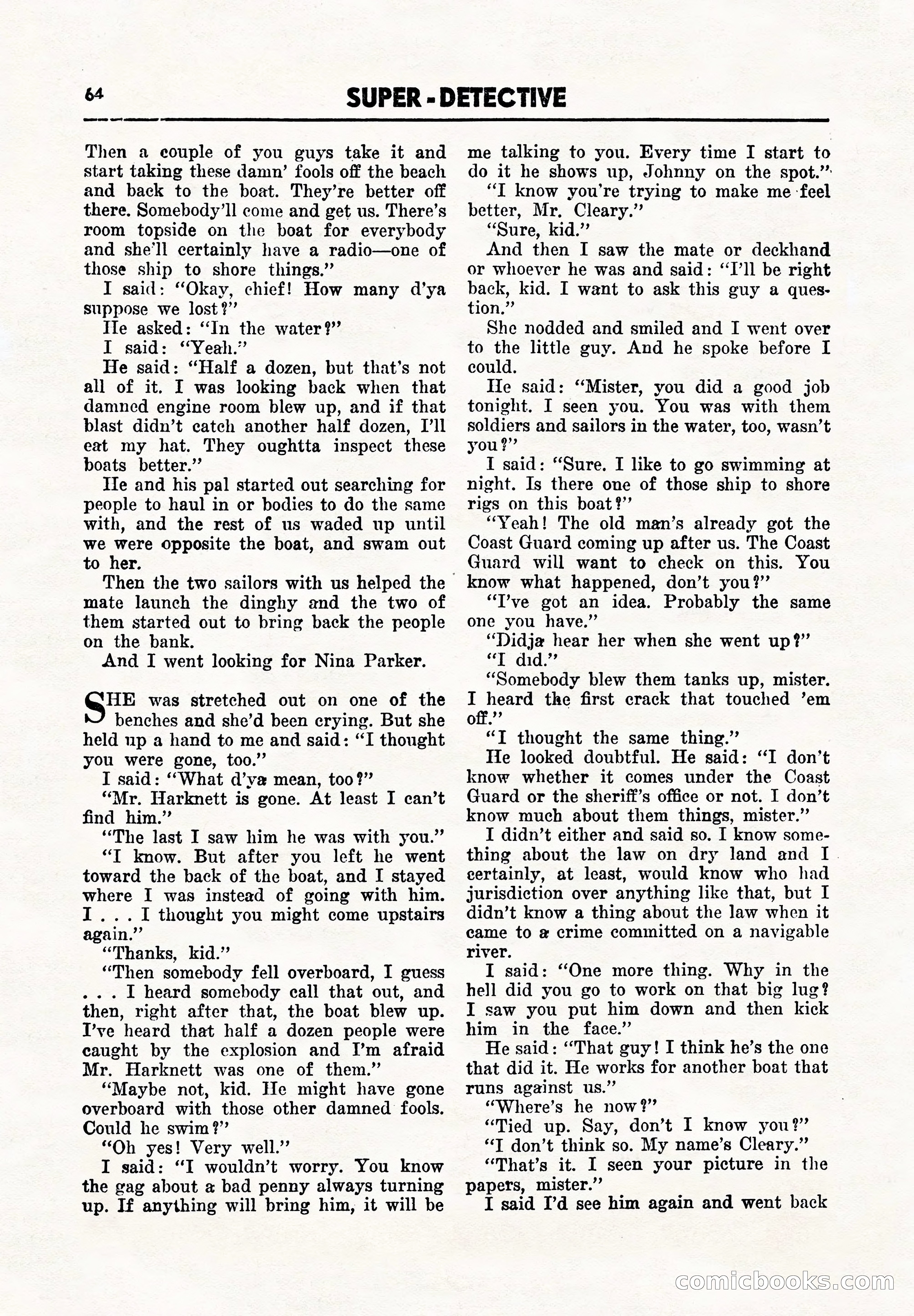 Super Detective, November 1945 — page 66 of 100
