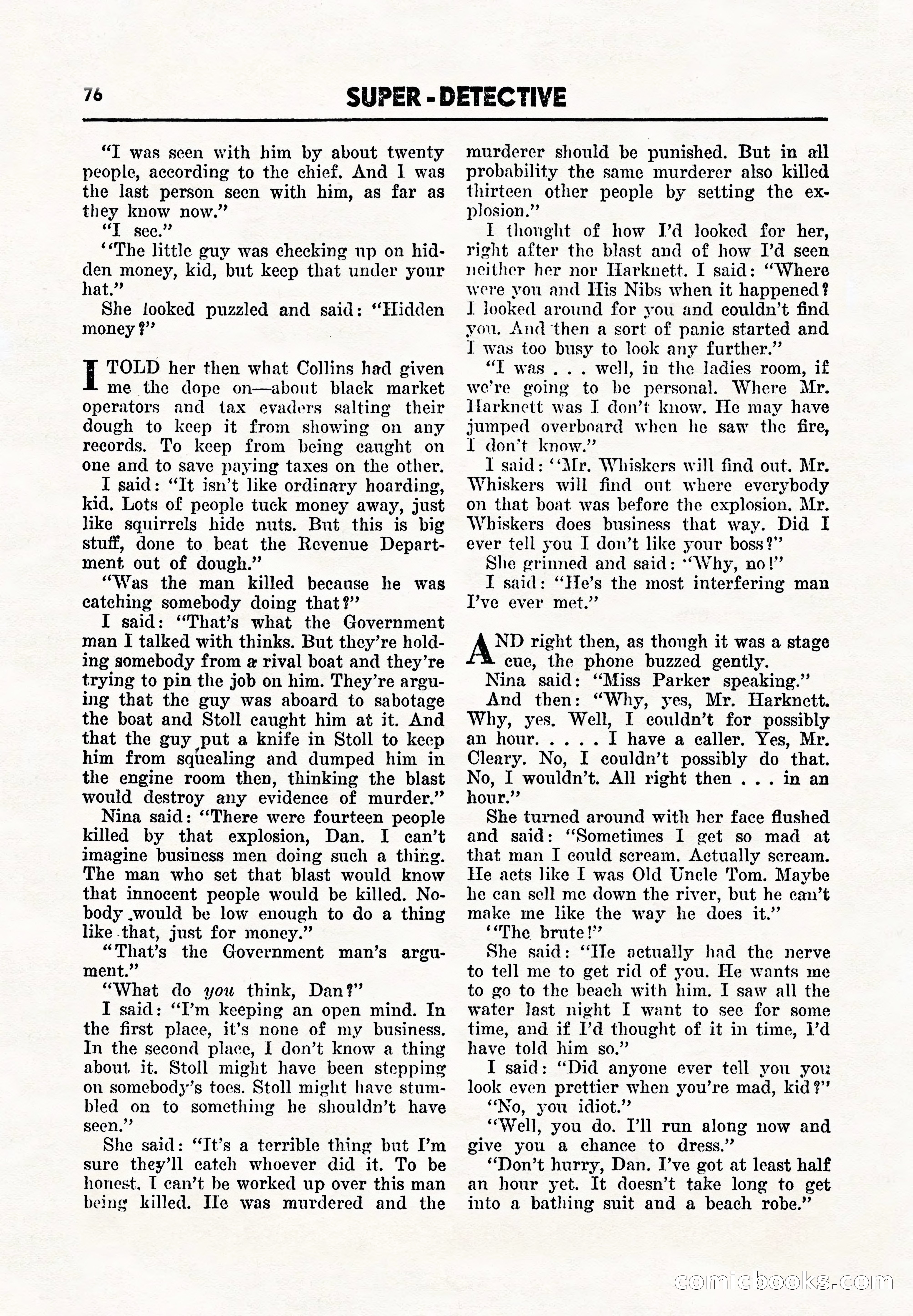 Super Detective, November 1945 — page 78 of 100