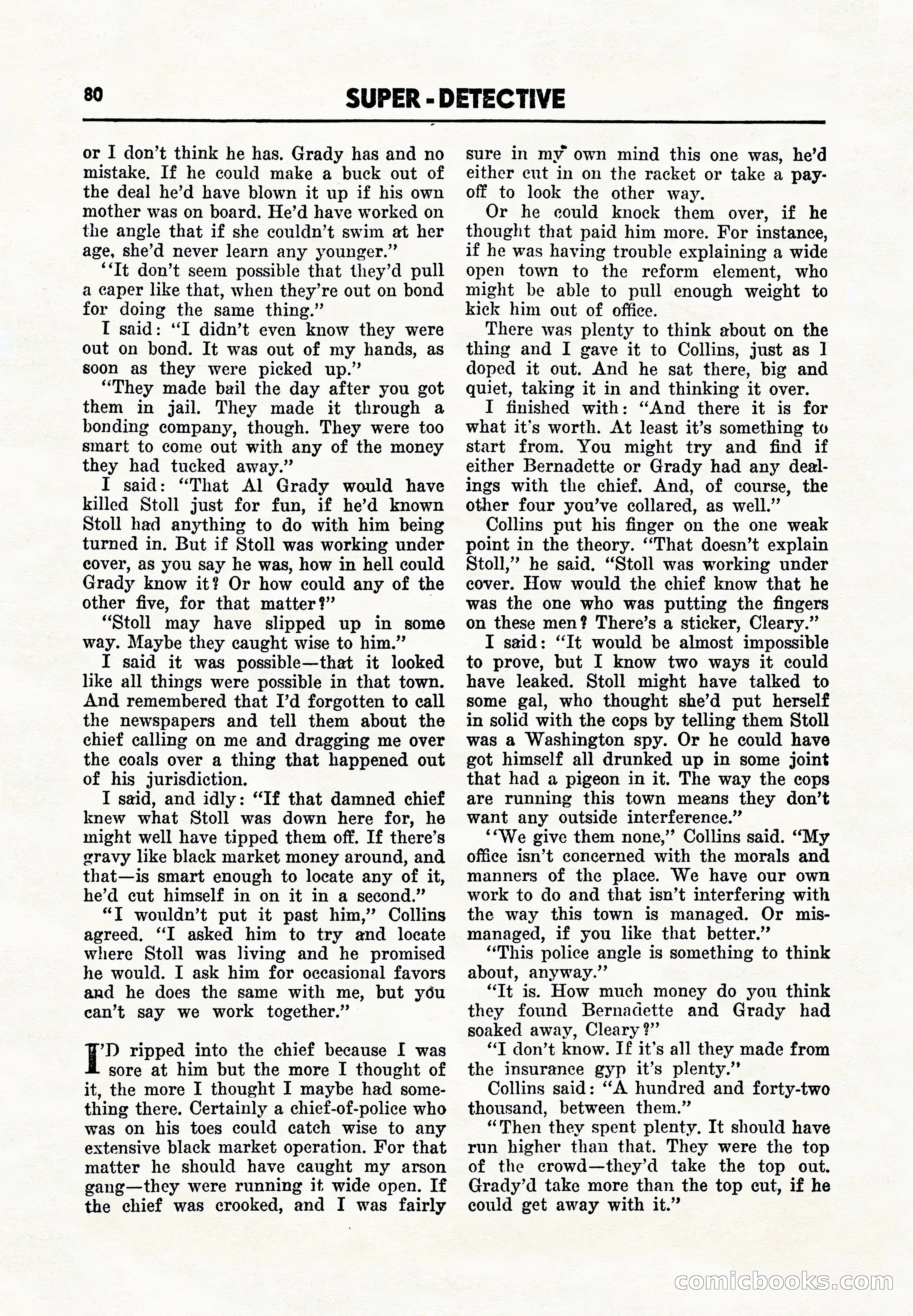 Super Detective, November 1945 — page 82 of 100