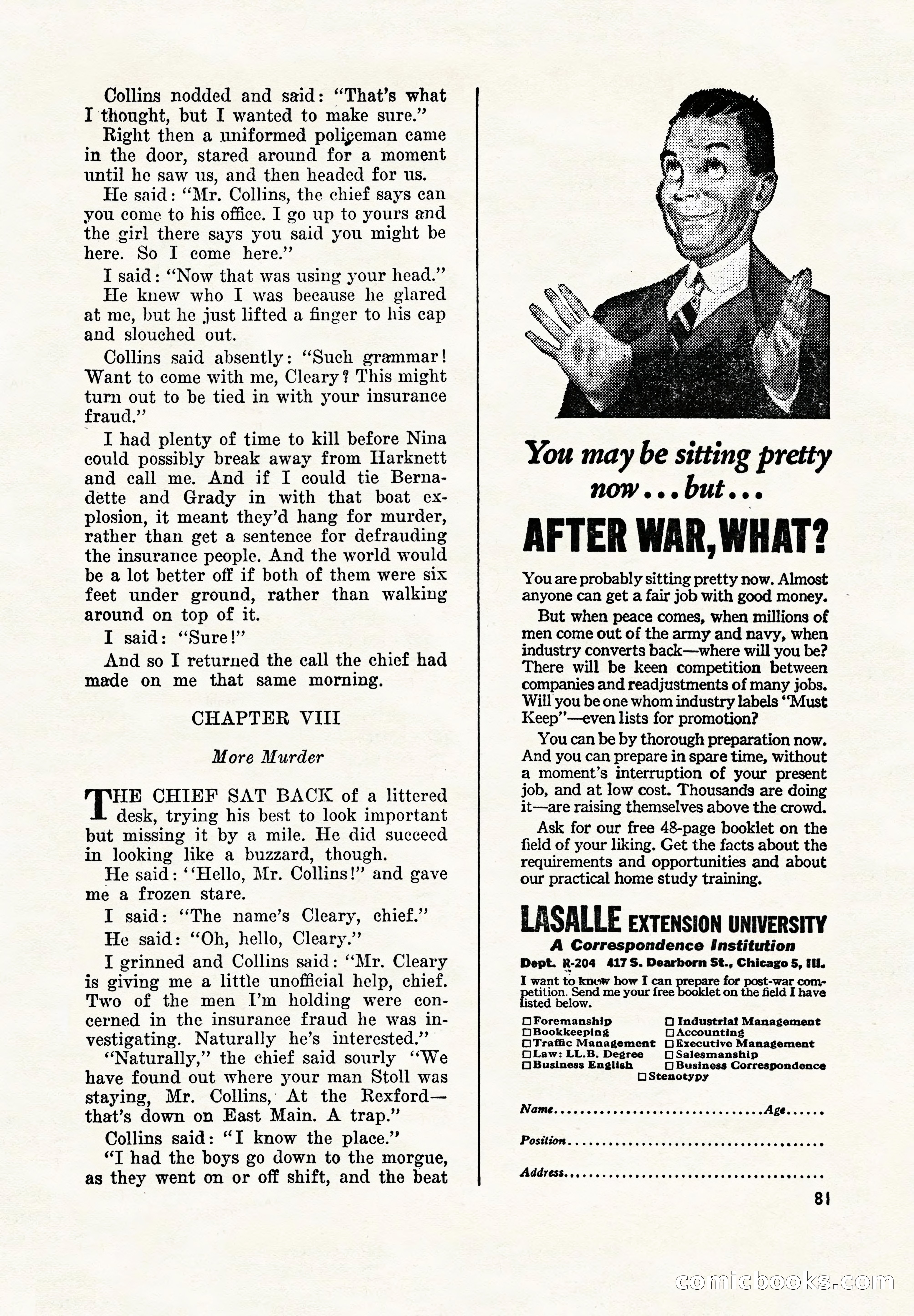 Super Detective, November 1945 — page 83 of 100