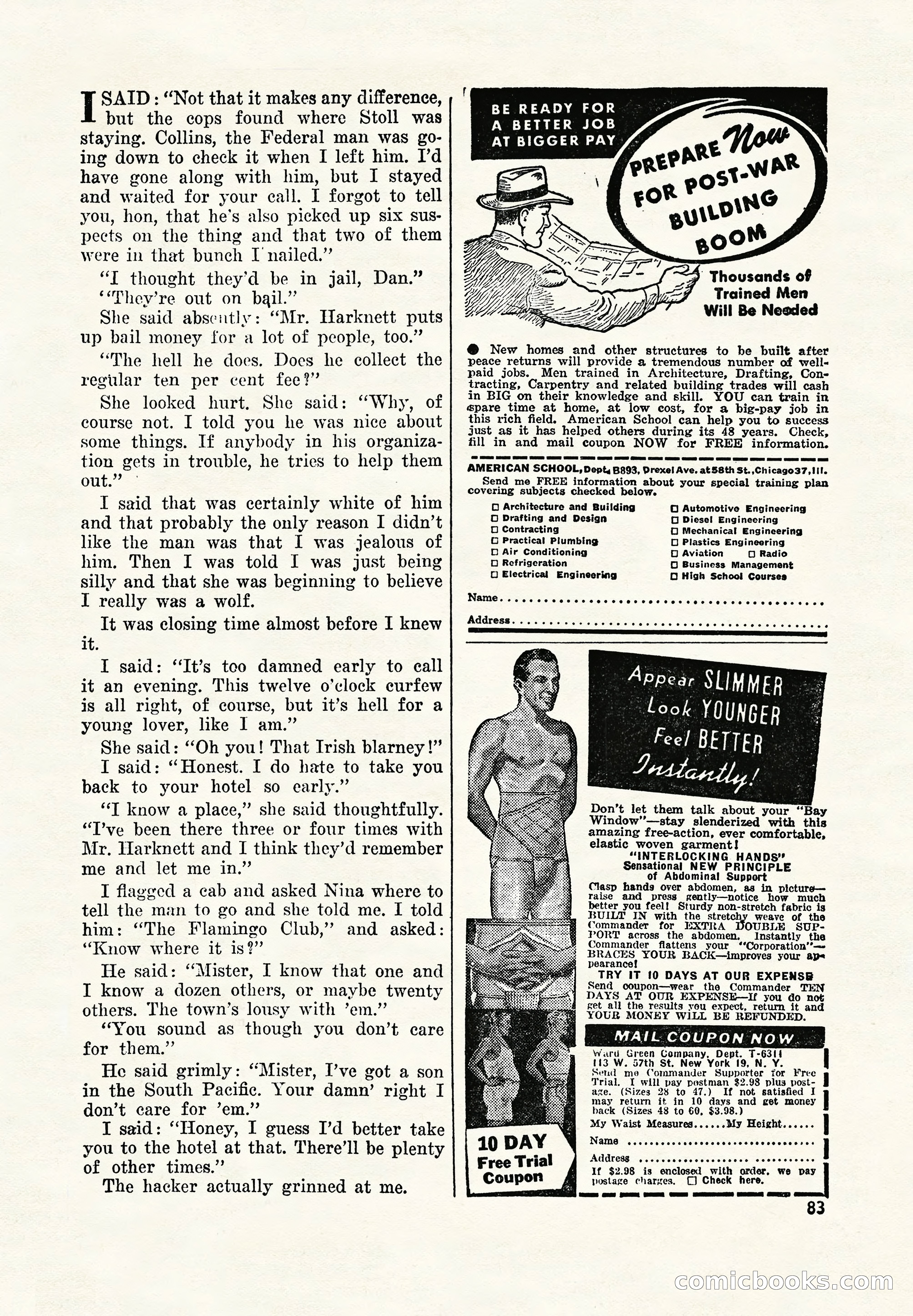 Super Detective, November 1945 — page 85 of 100