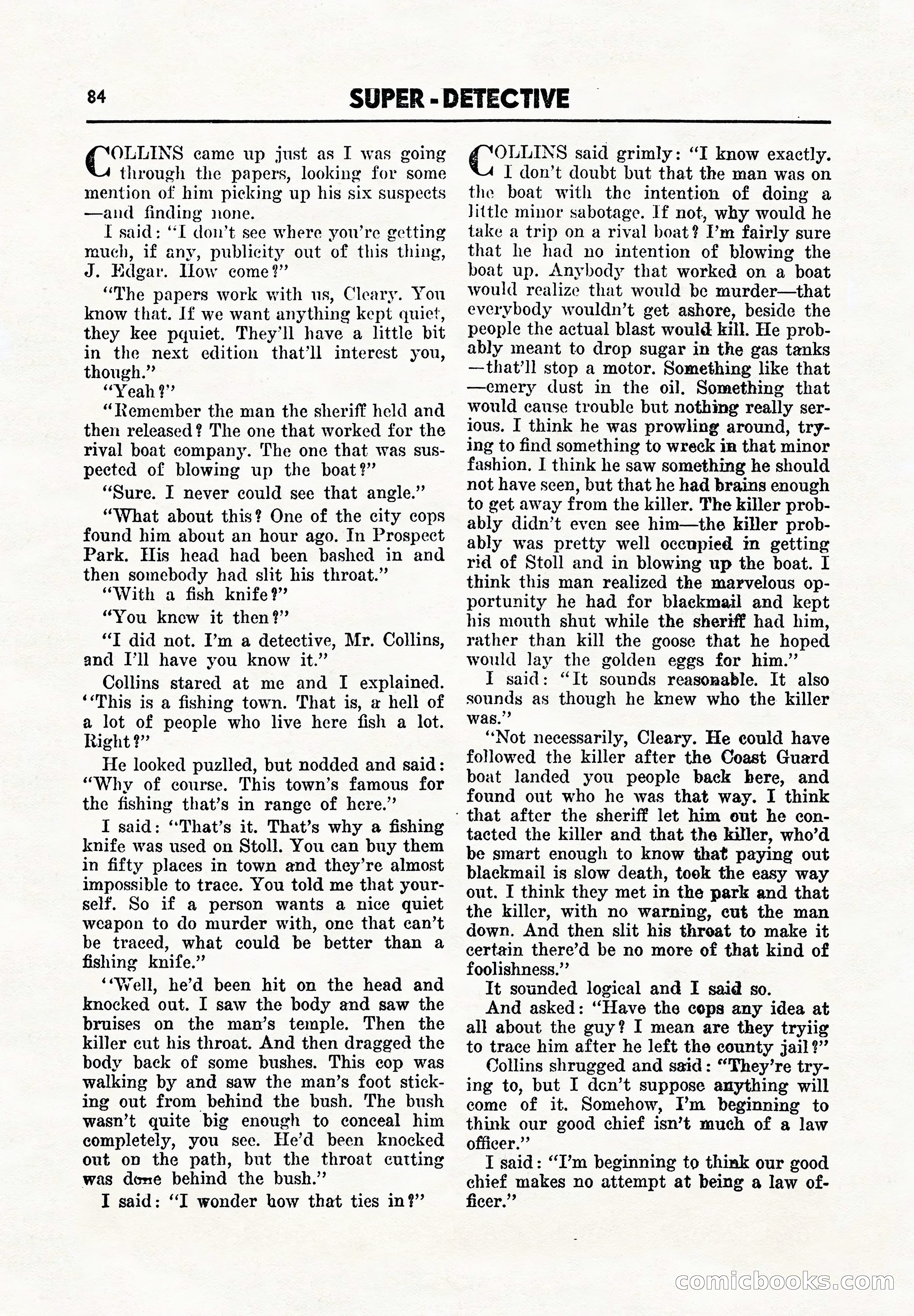 Super Detective, November 1945 — page 86 of 100