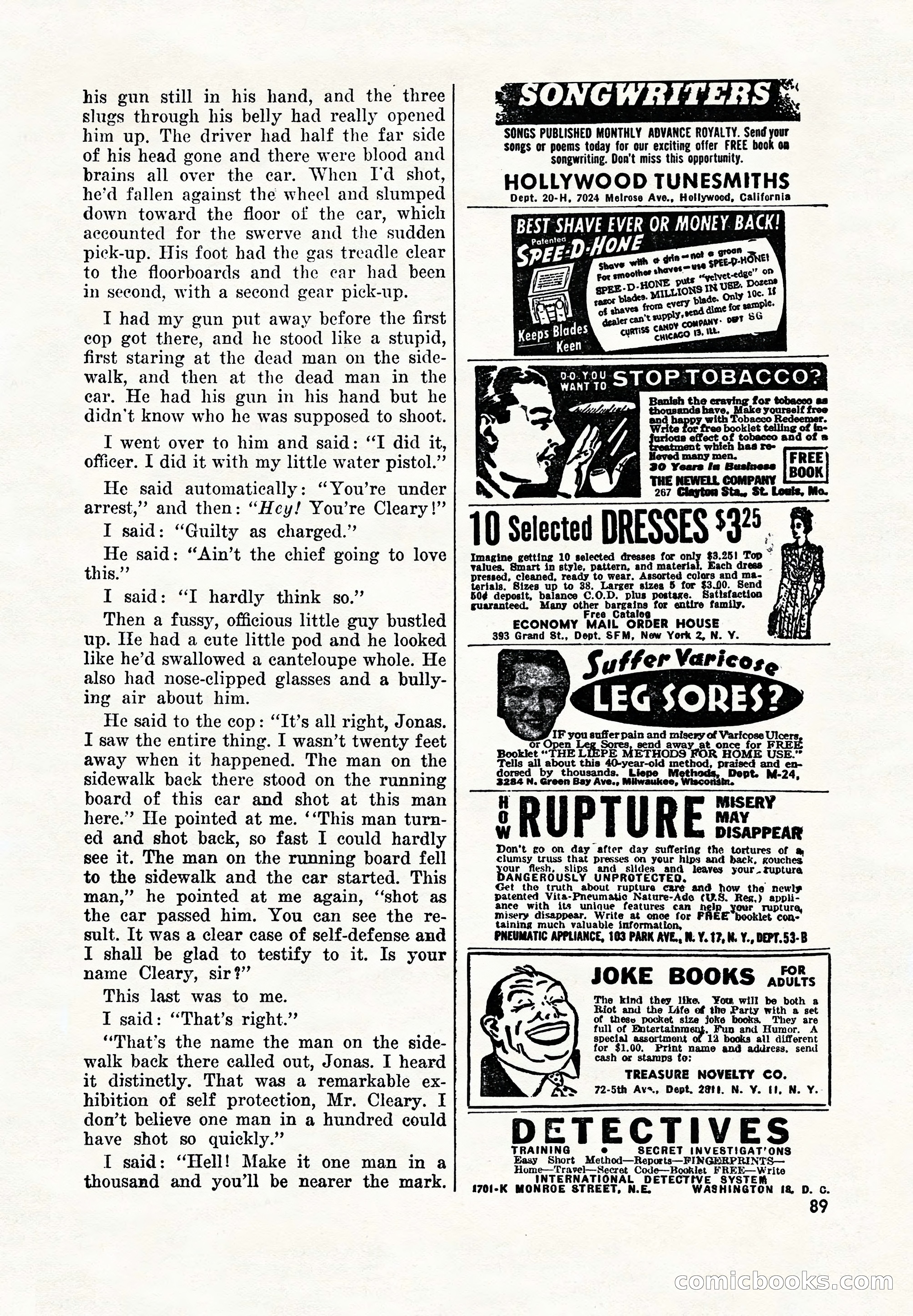 Super Detective, November 1945 — page 91 of 100