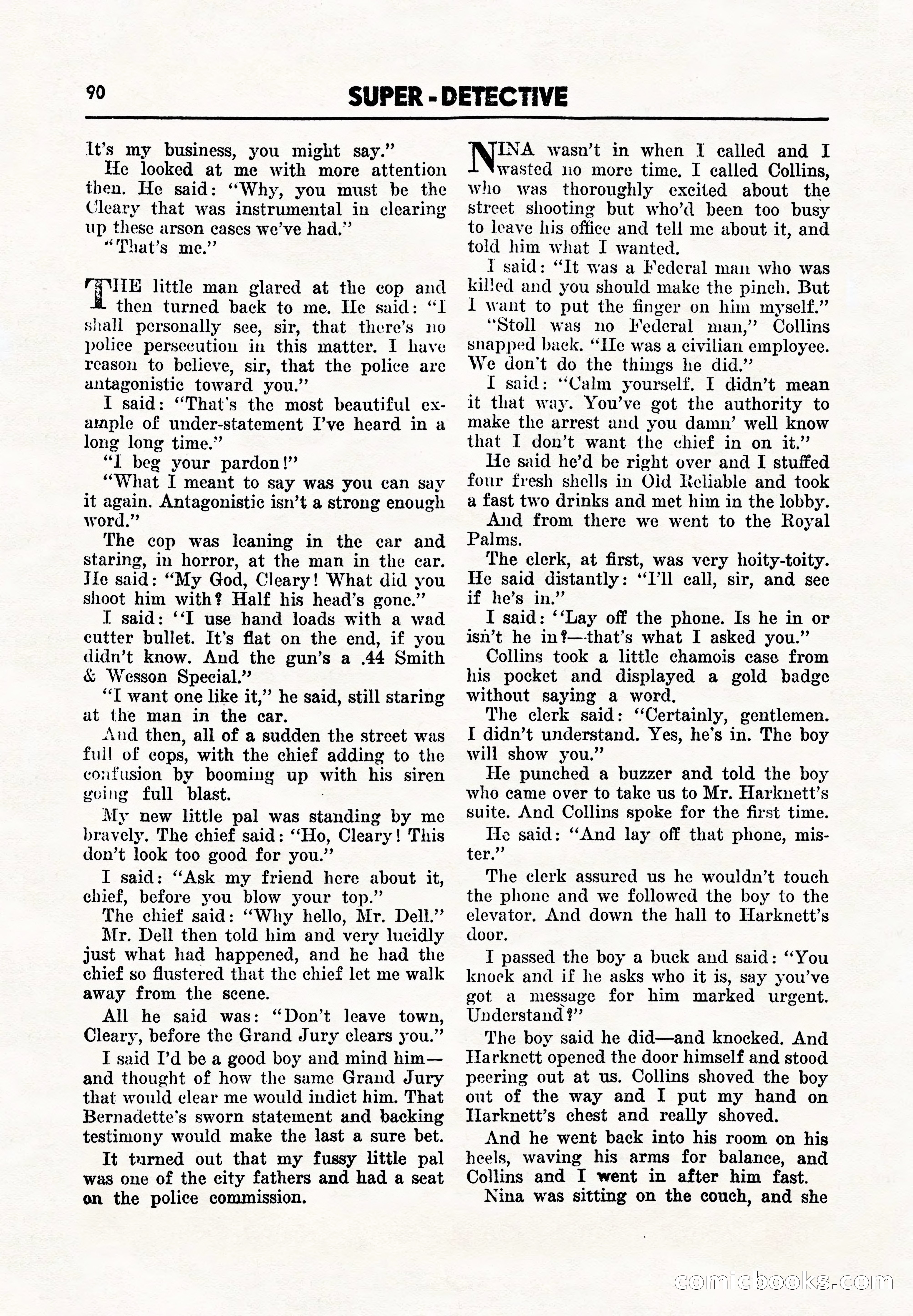Super Detective, November 1945 — page 92 of 100