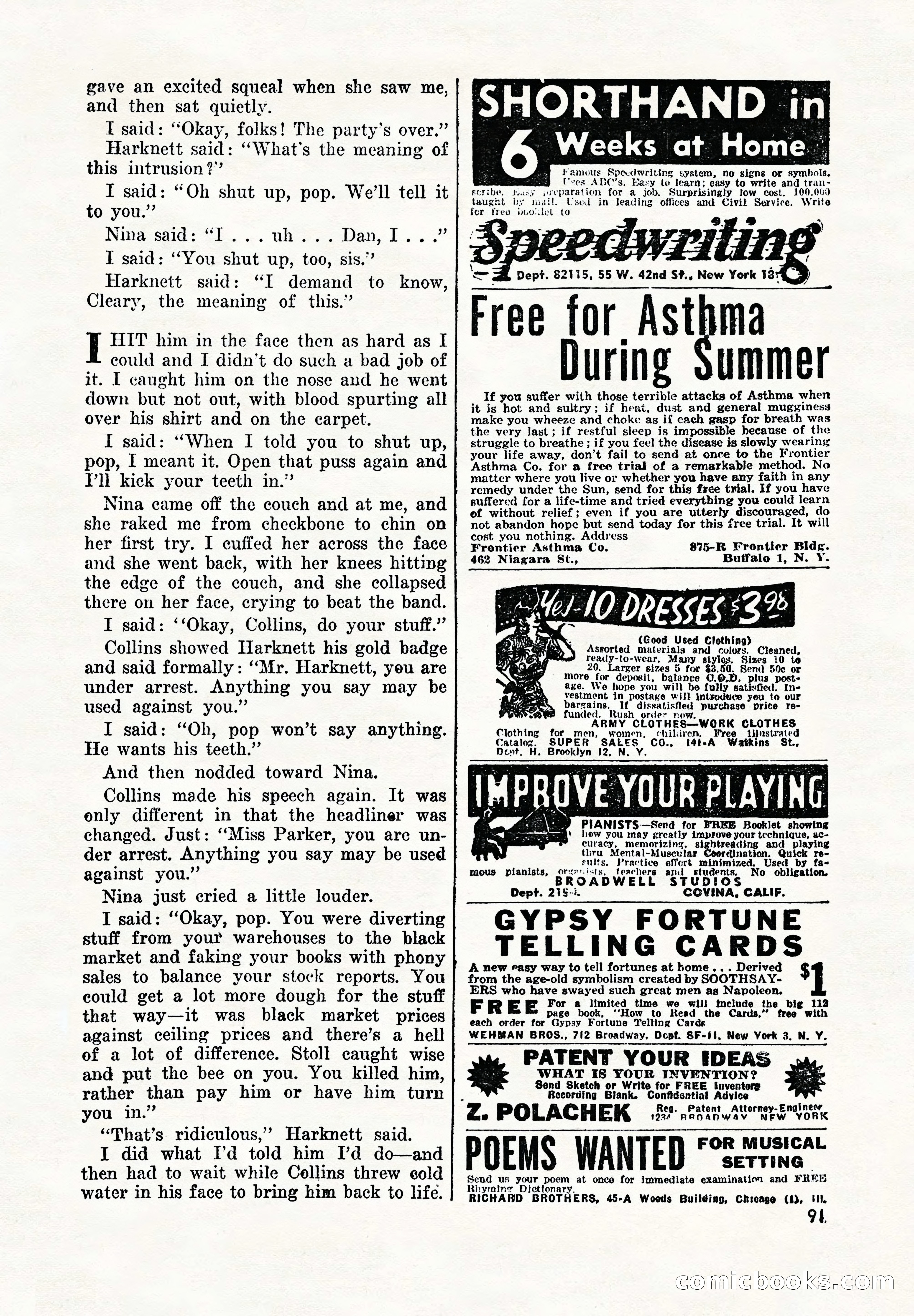 Super Detective, November 1945 — page 93 of 100