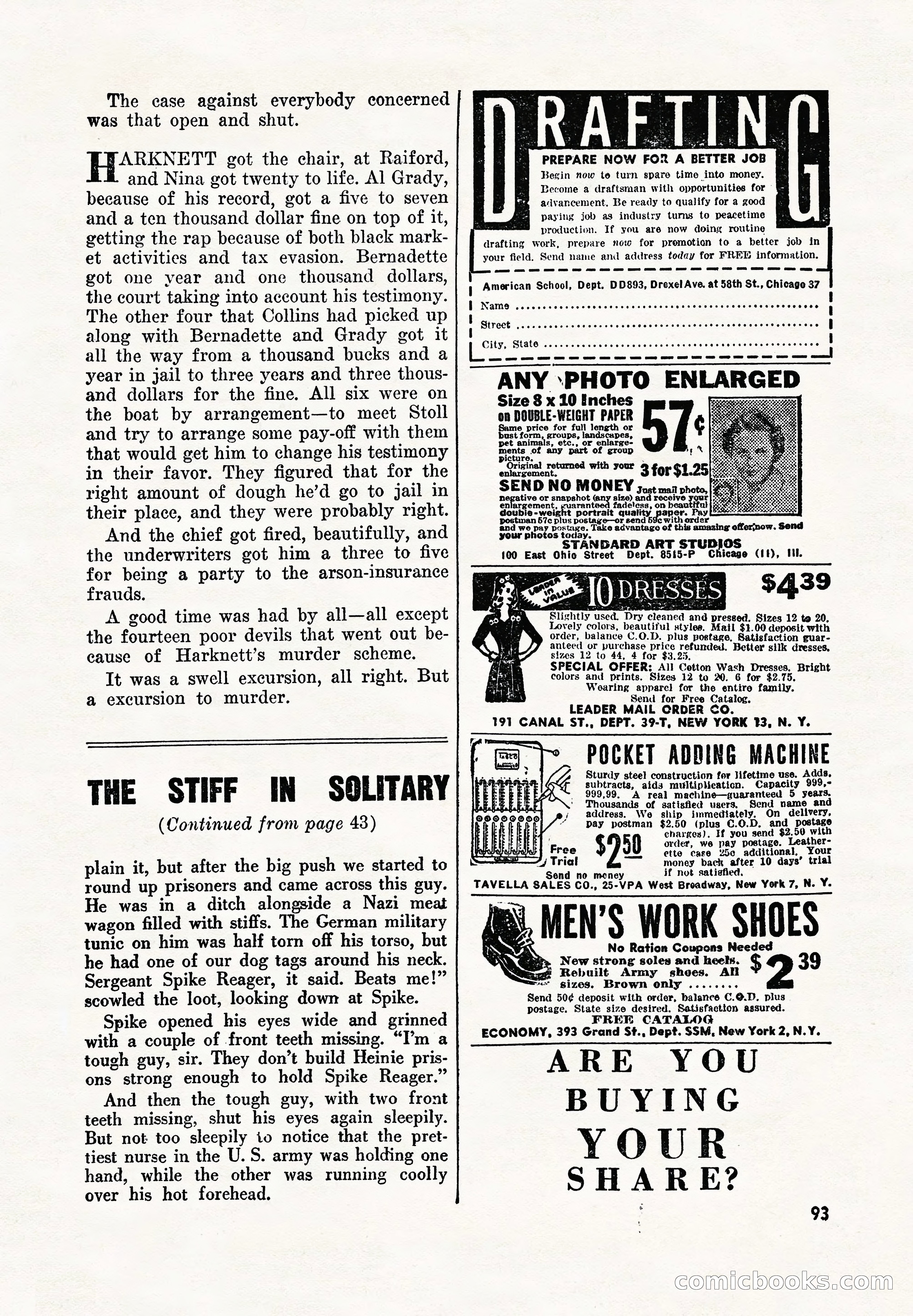 Super Detective, November 1945 — page 95 of 100