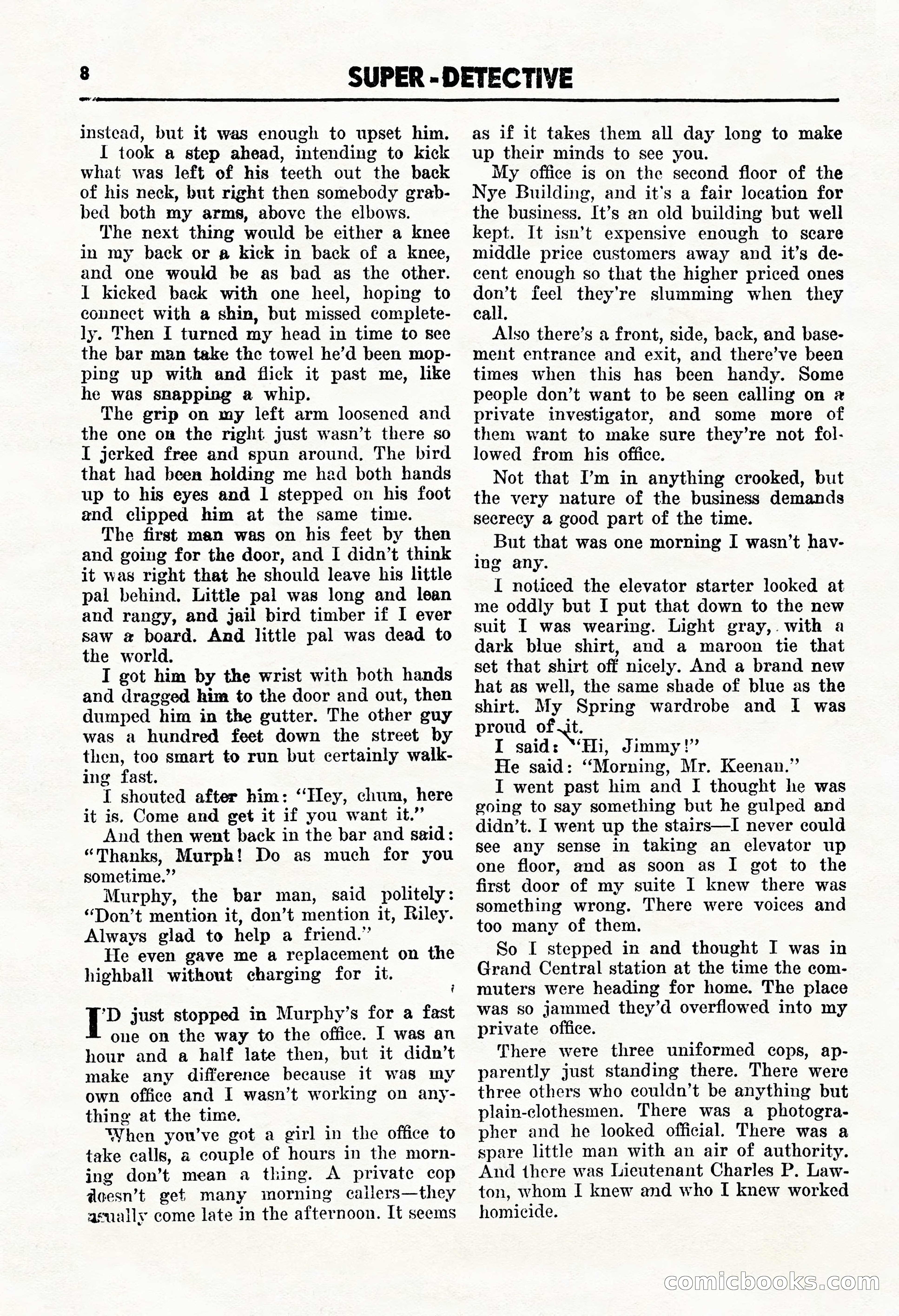 Super Detective, January 1946 — page 10 of 100