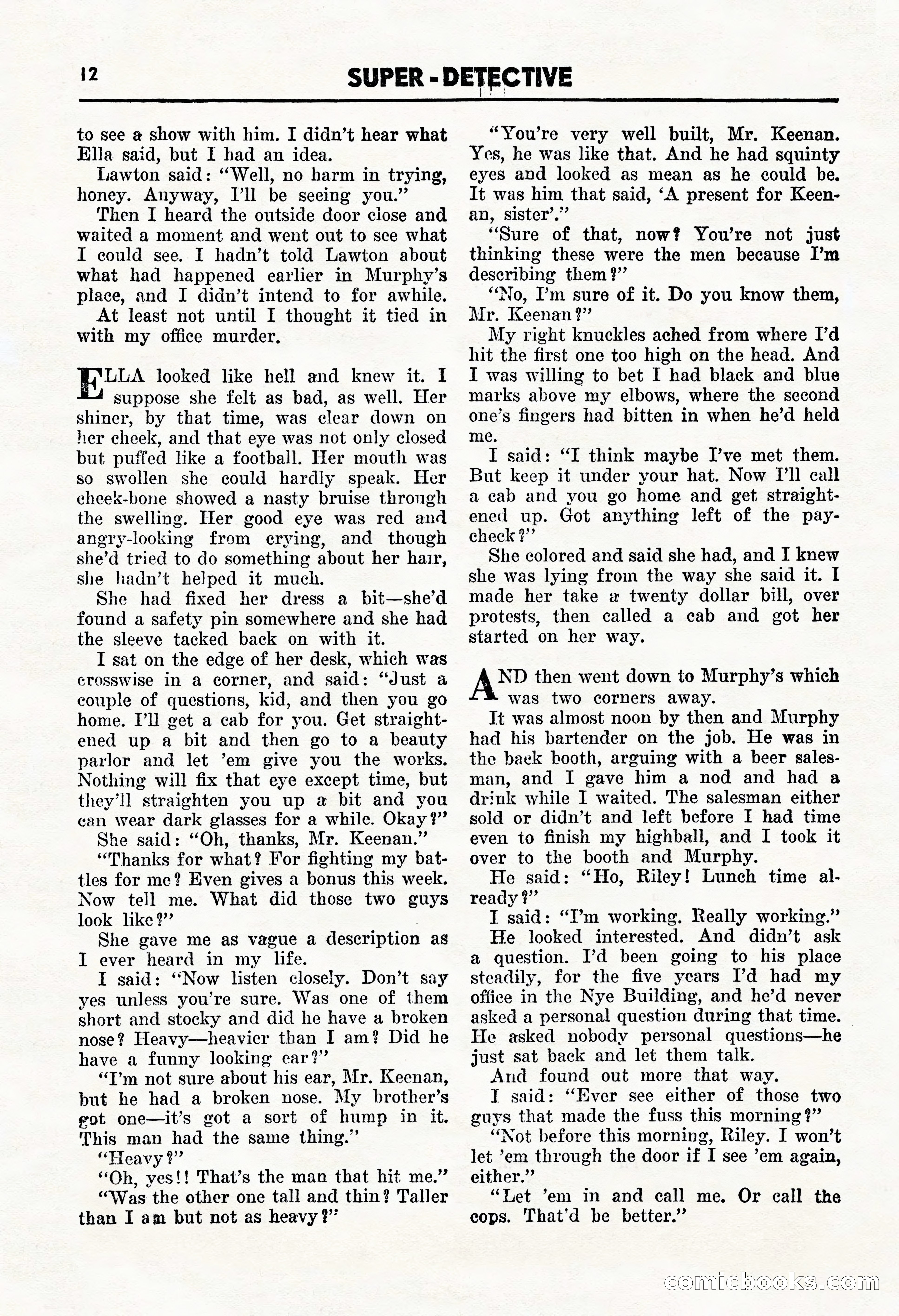 Super Detective, January 1946 — page 14 of 100