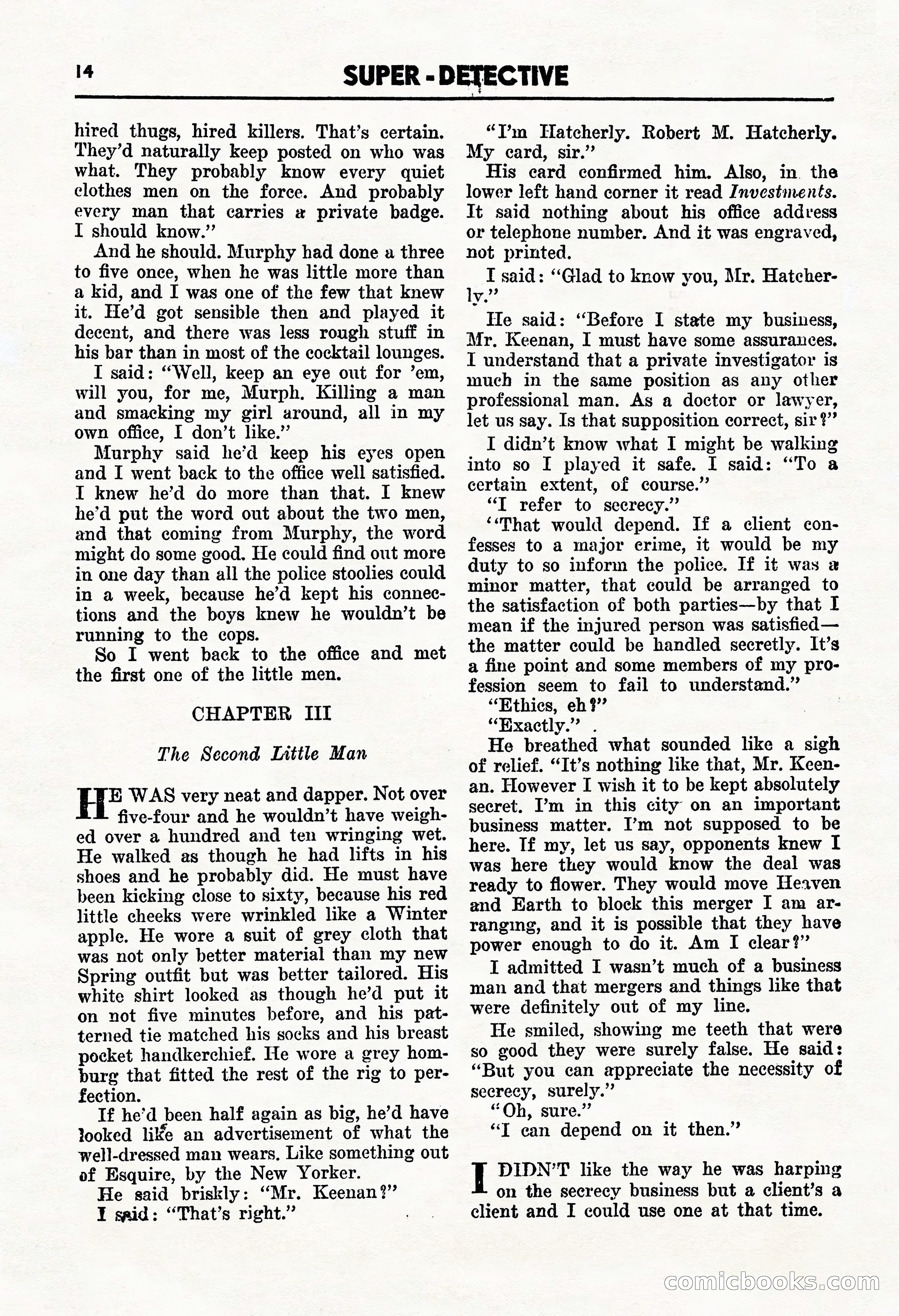Super Detective, January 1946 — page 16 of 100