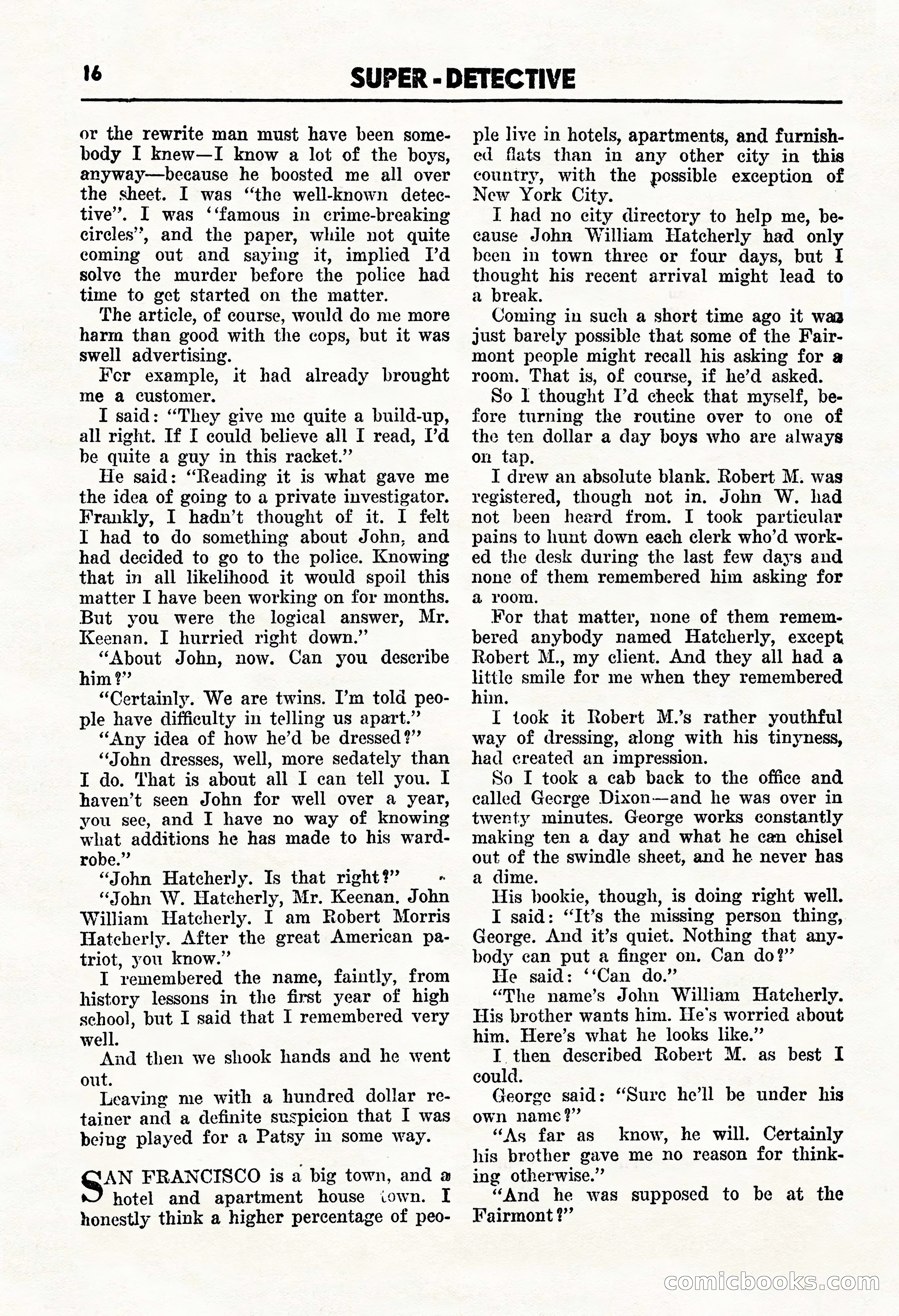 Super Detective, January 1946 — page 18 of 100