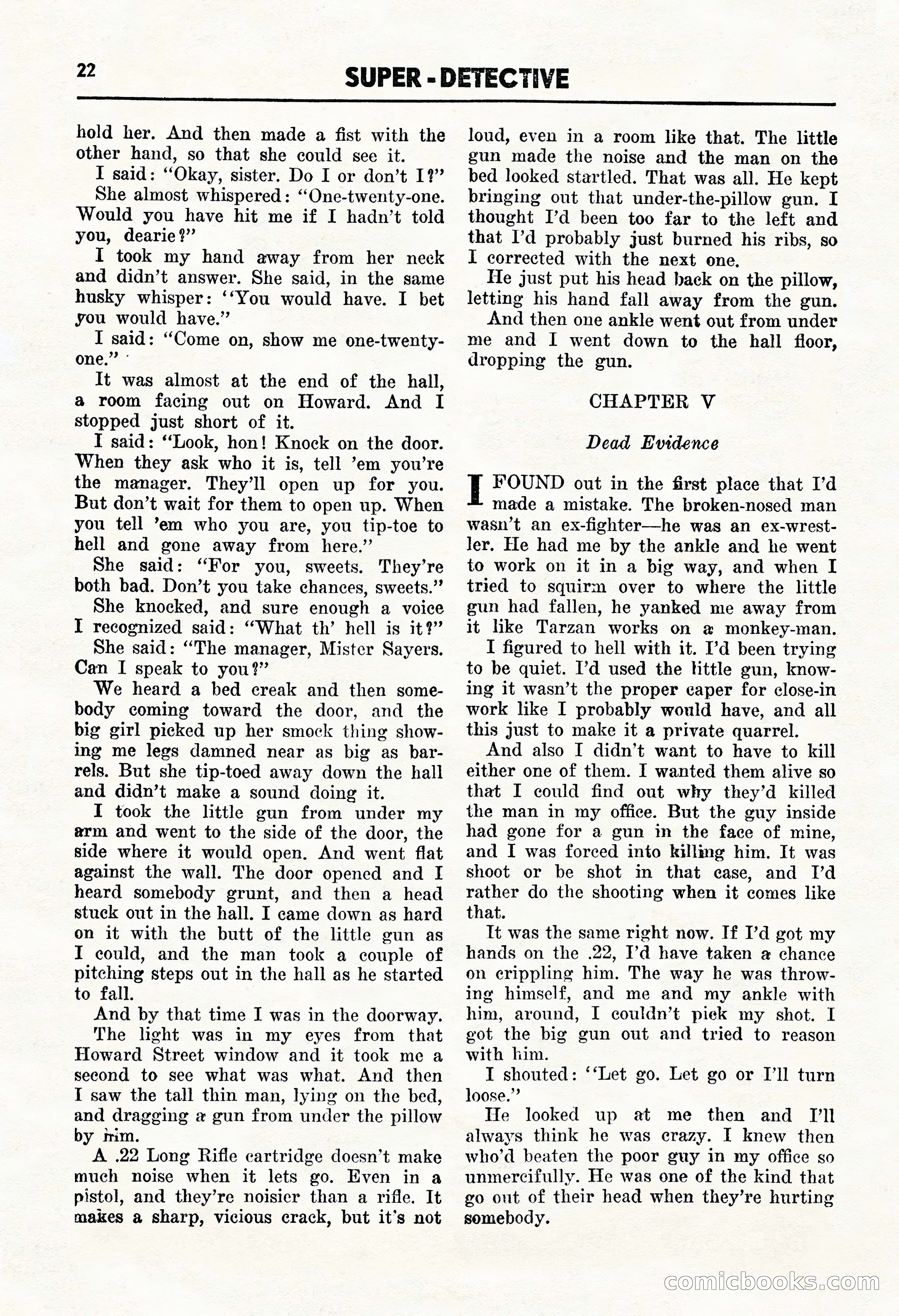 Super Detective, January 1946 — page 24 of 100