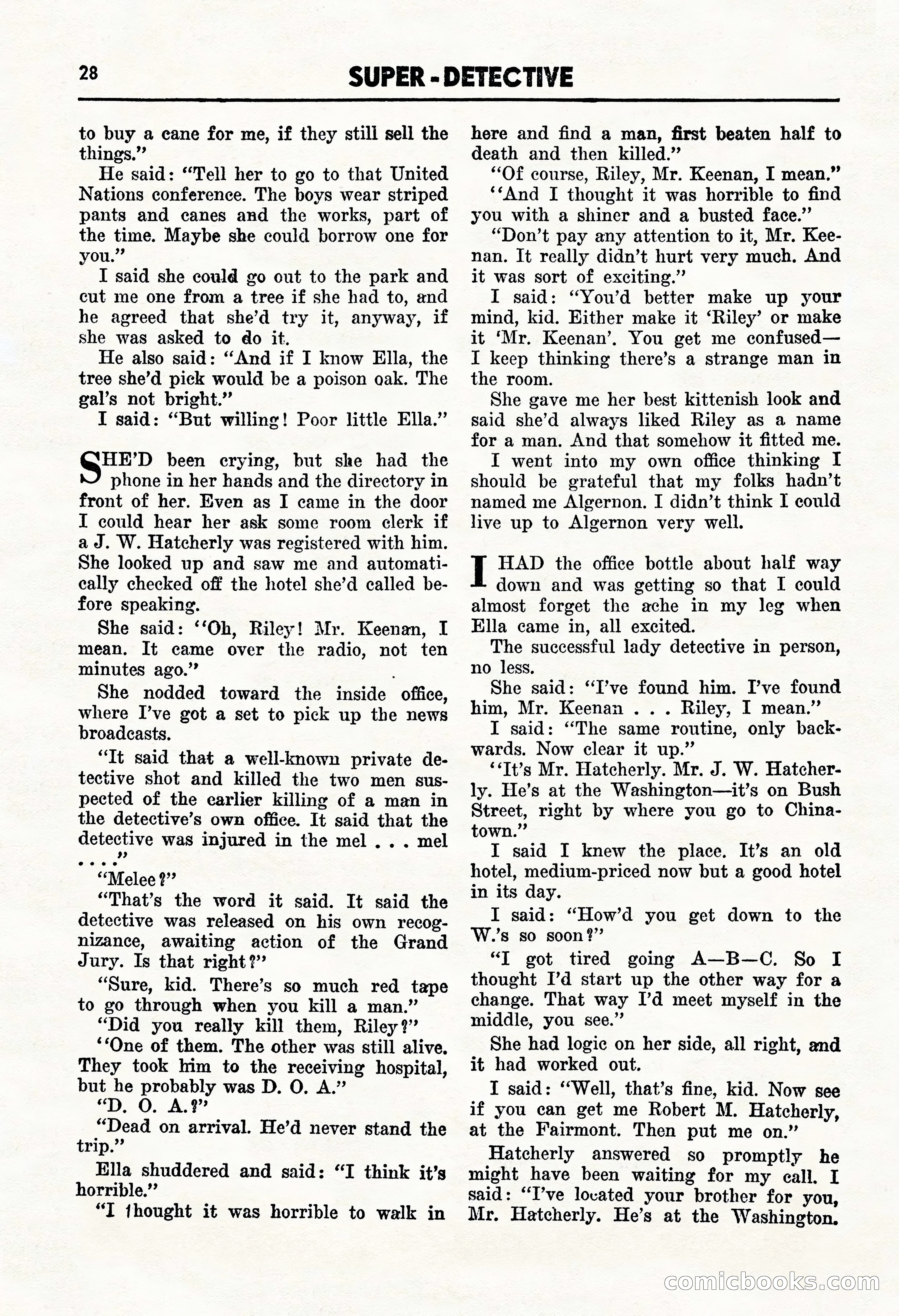 Super Detective, January 1946 — page 30 of 100