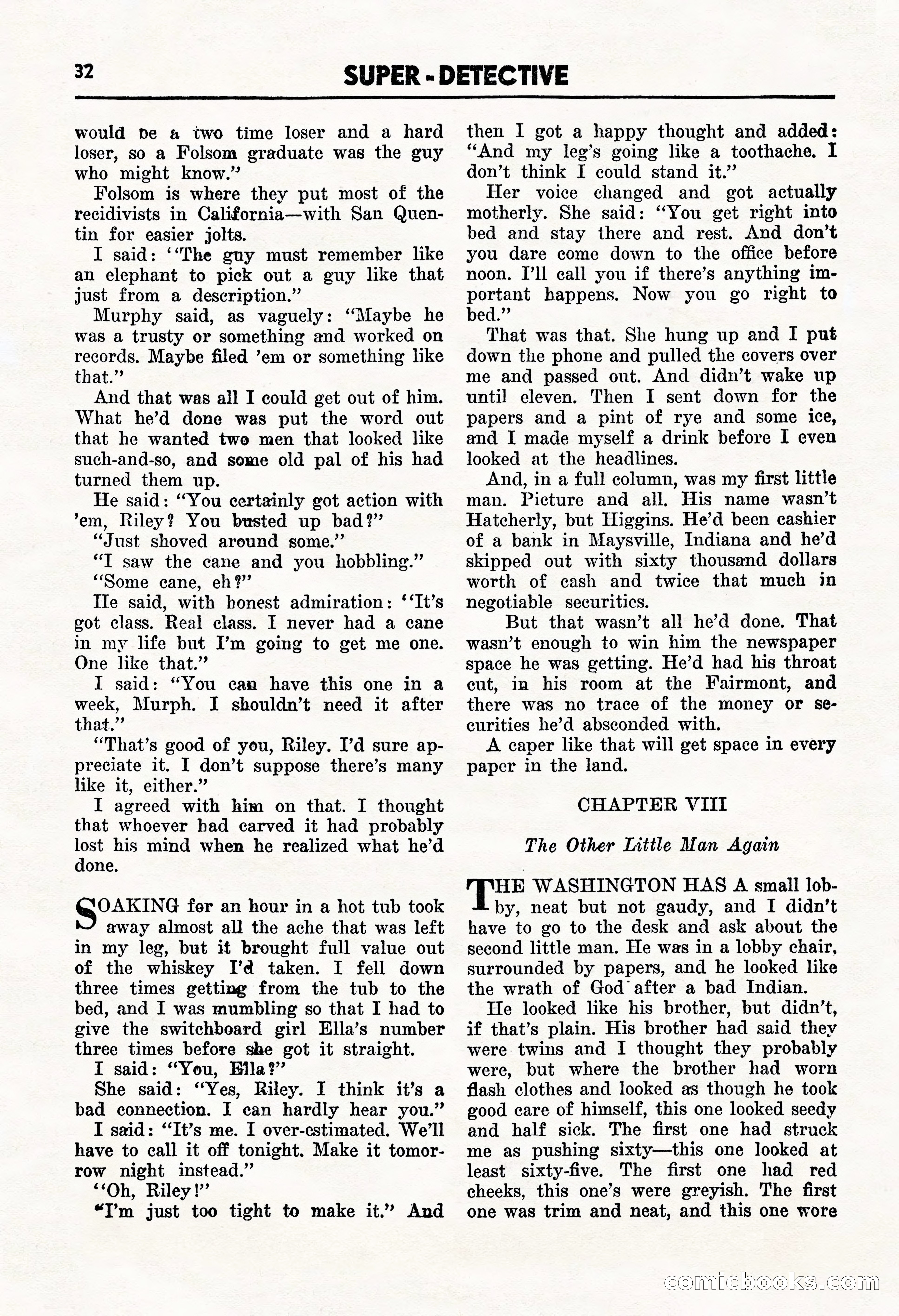 Super Detective, January 1946 — page 34 of 100