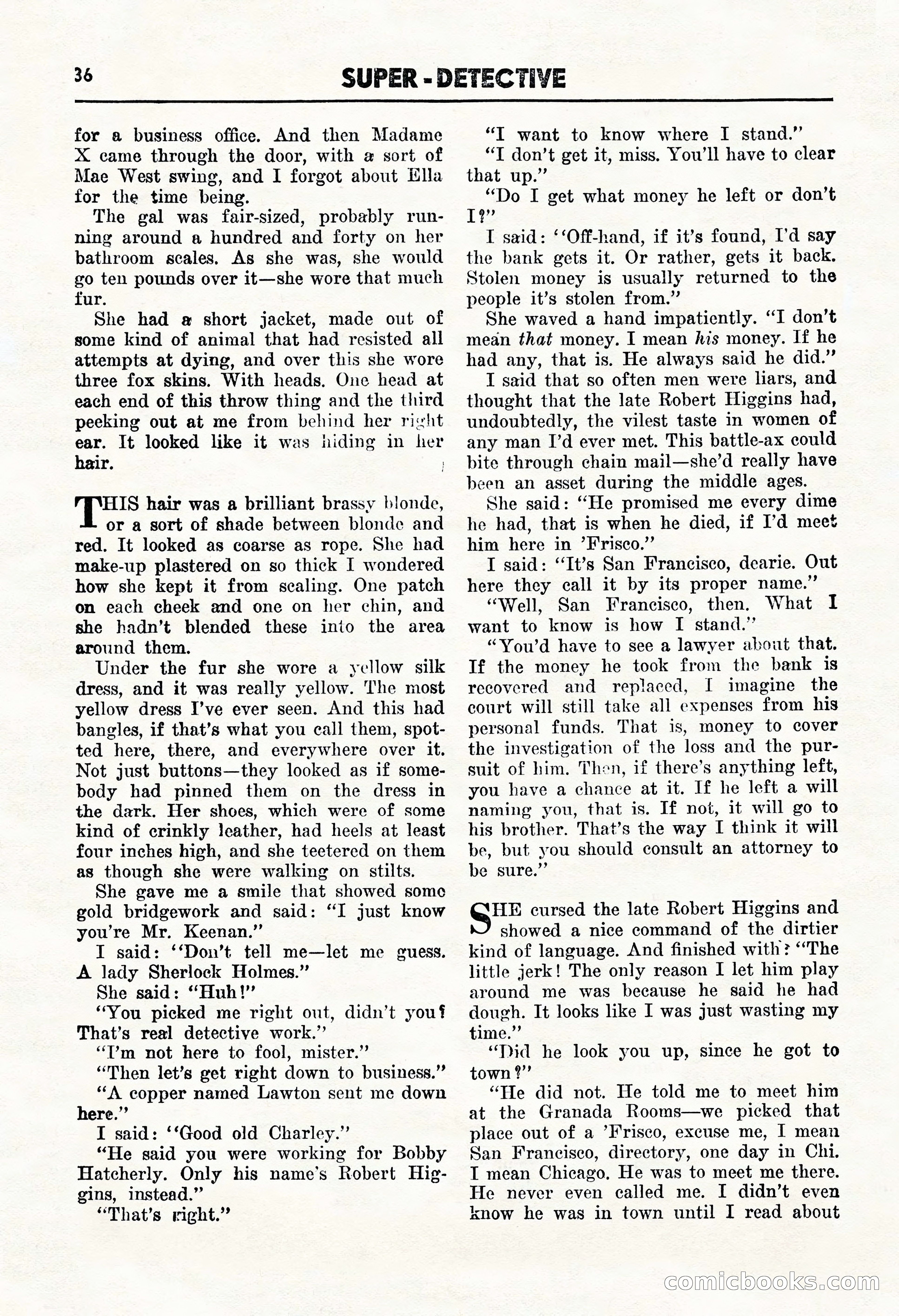 Super Detective, January 1946 — page 38 of 100