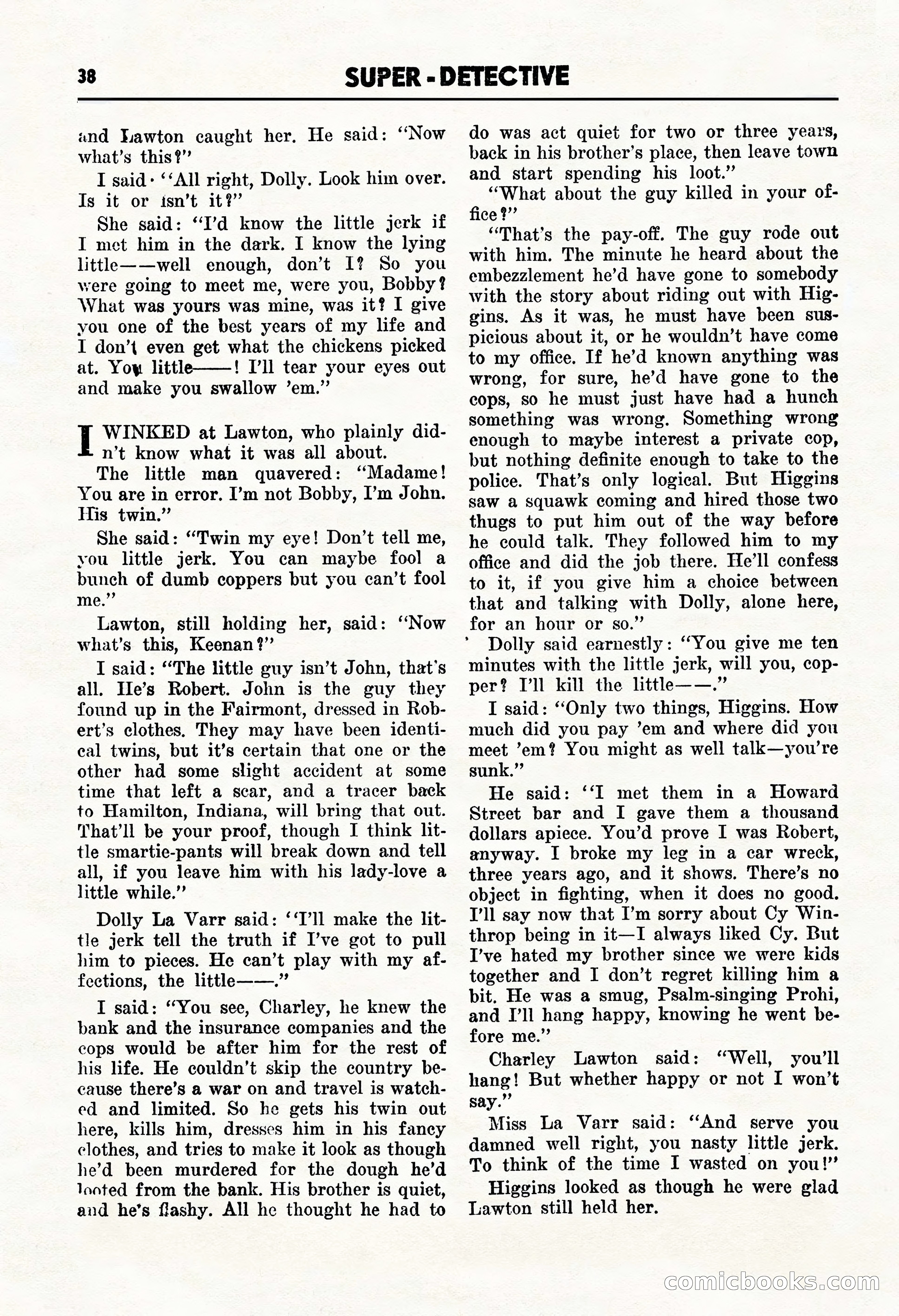Super Detective, January 1946 — page 40 of 100