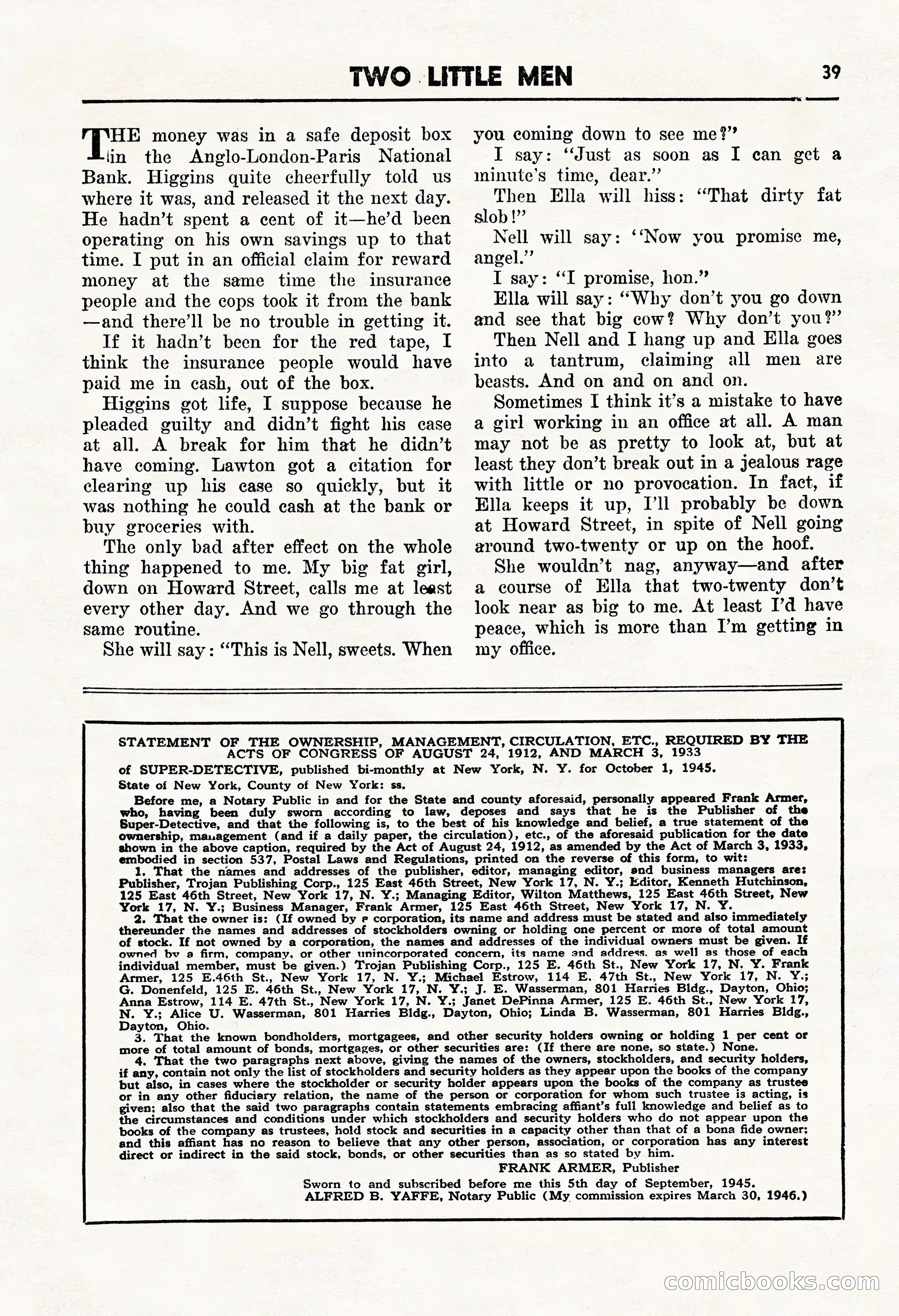 Super Detective, January 1946 — page 41 of 100