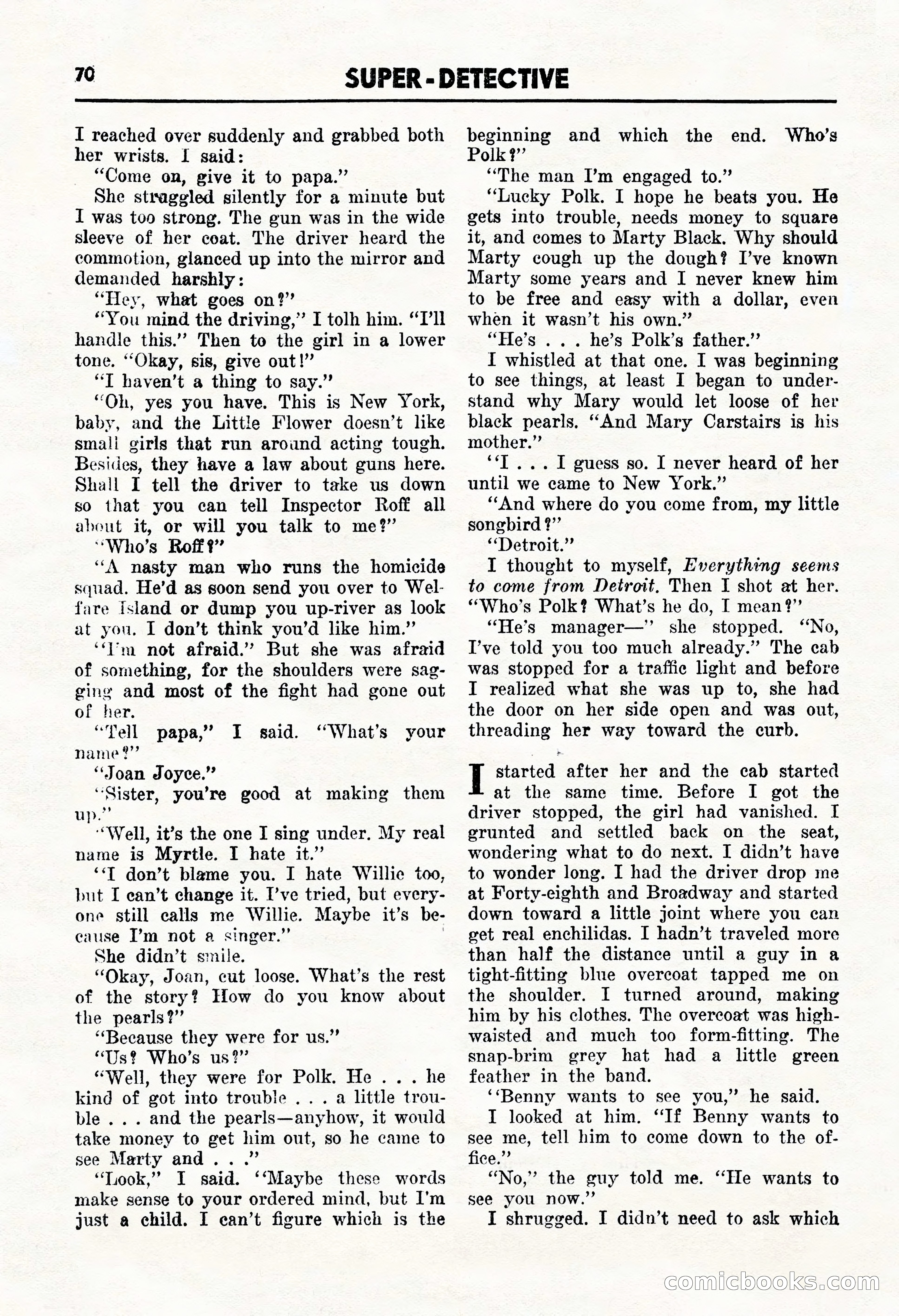 Super Detective, January 1946 — page 72 of 100