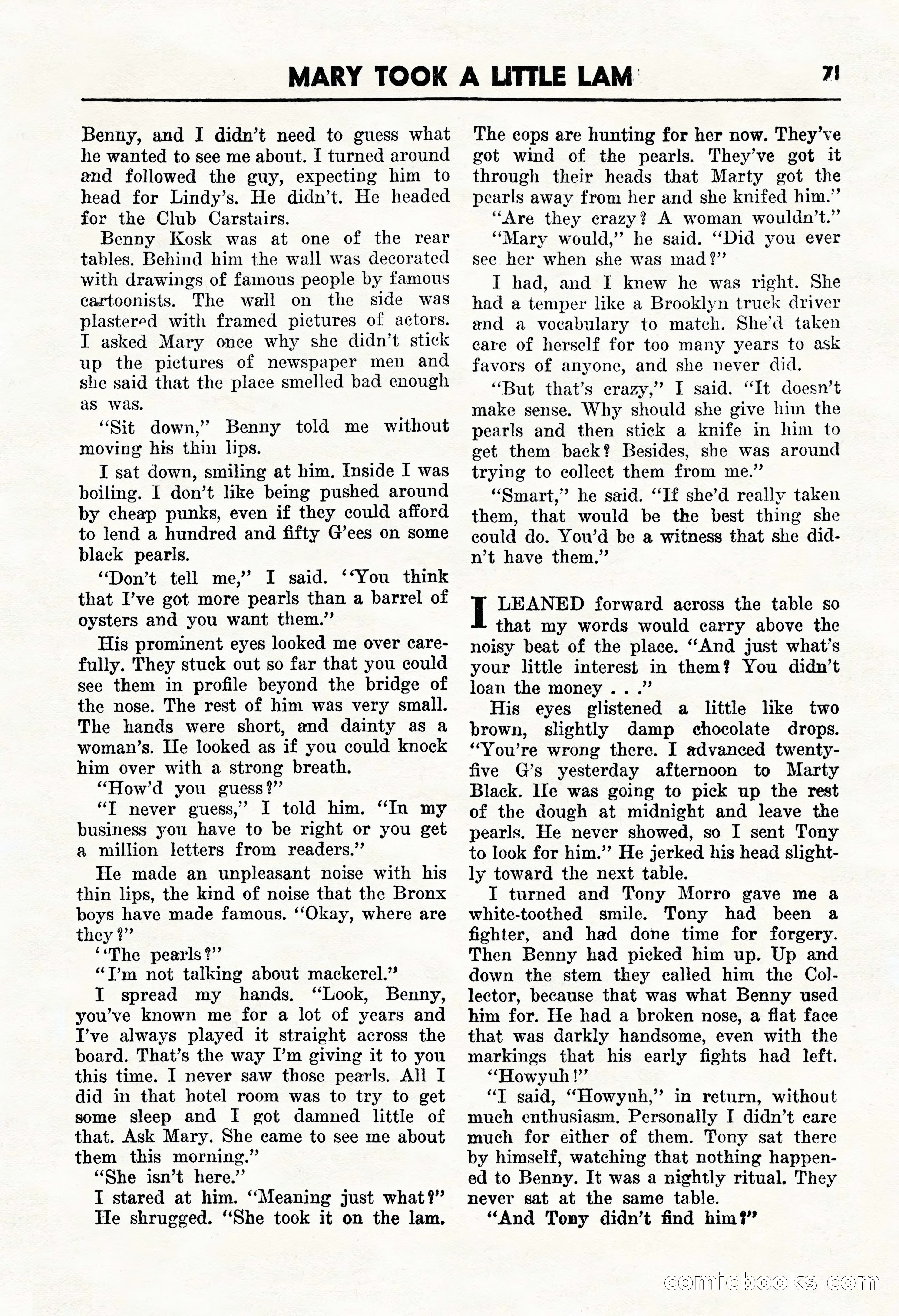 Super Detective, January 1946 — page 73 of 100