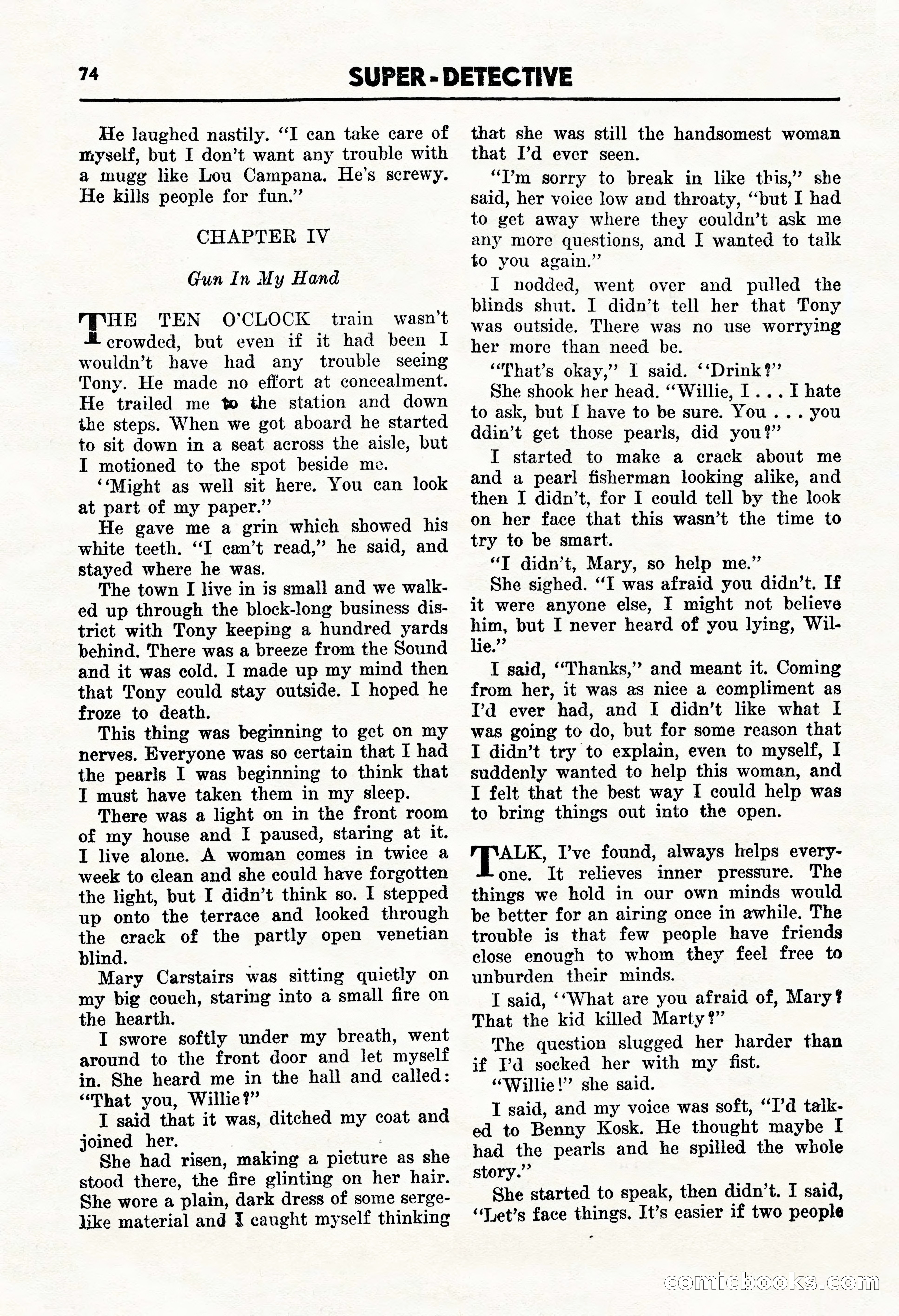 Super Detective, January 1946 — page 76 of 100