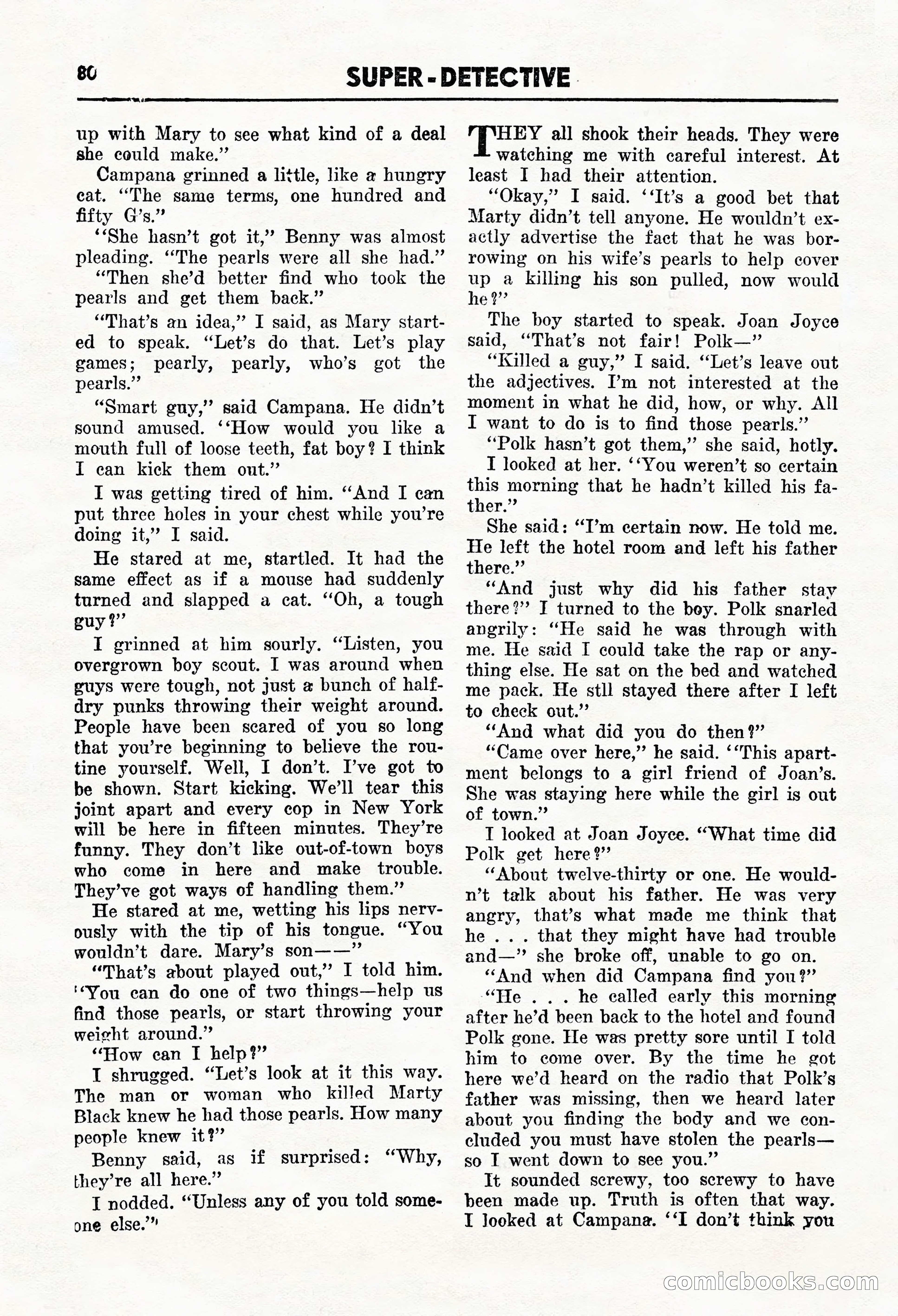 Super Detective, January 1946 — page 82 of 100