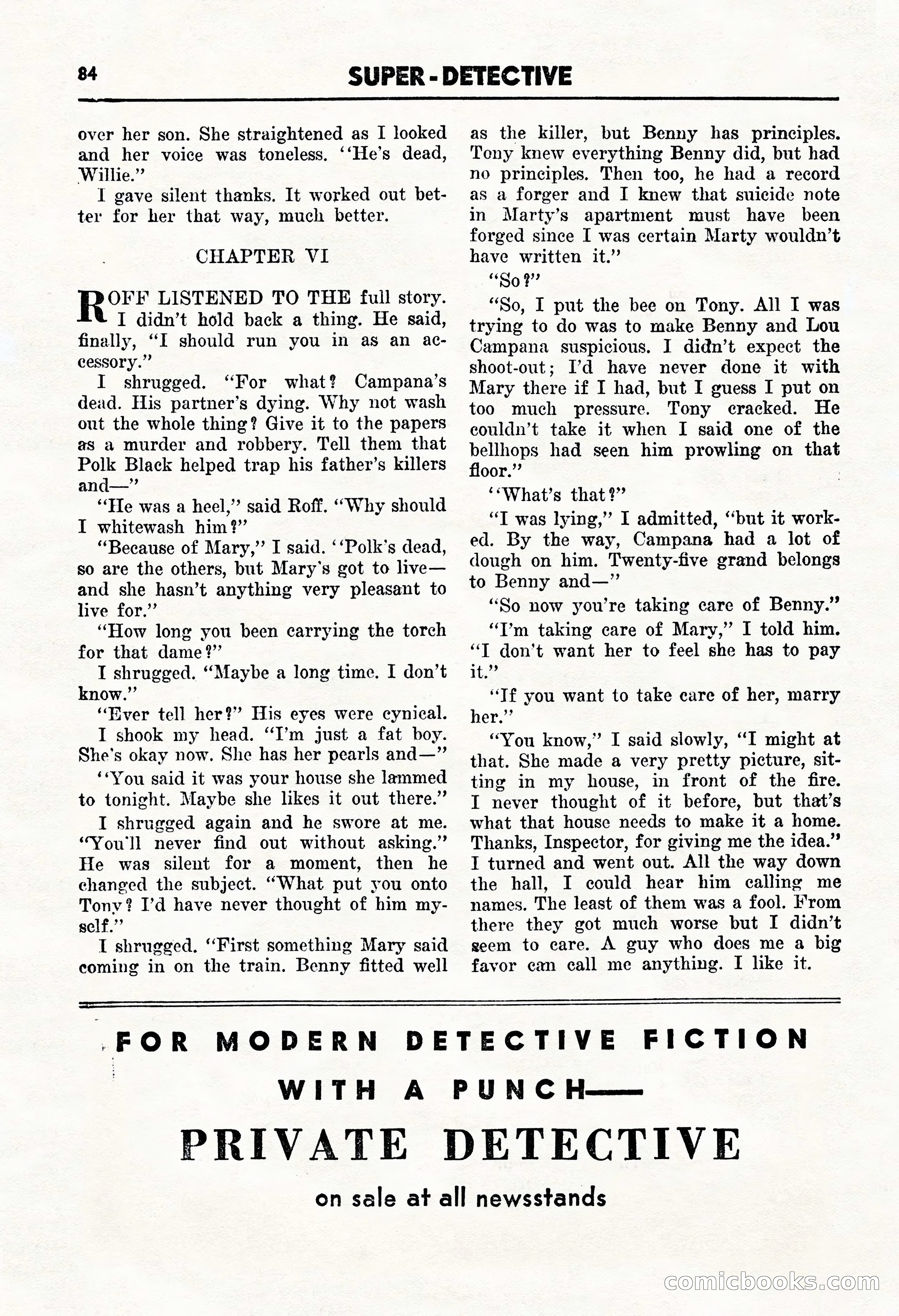 Super Detective, January 1946 — page 86 of 100