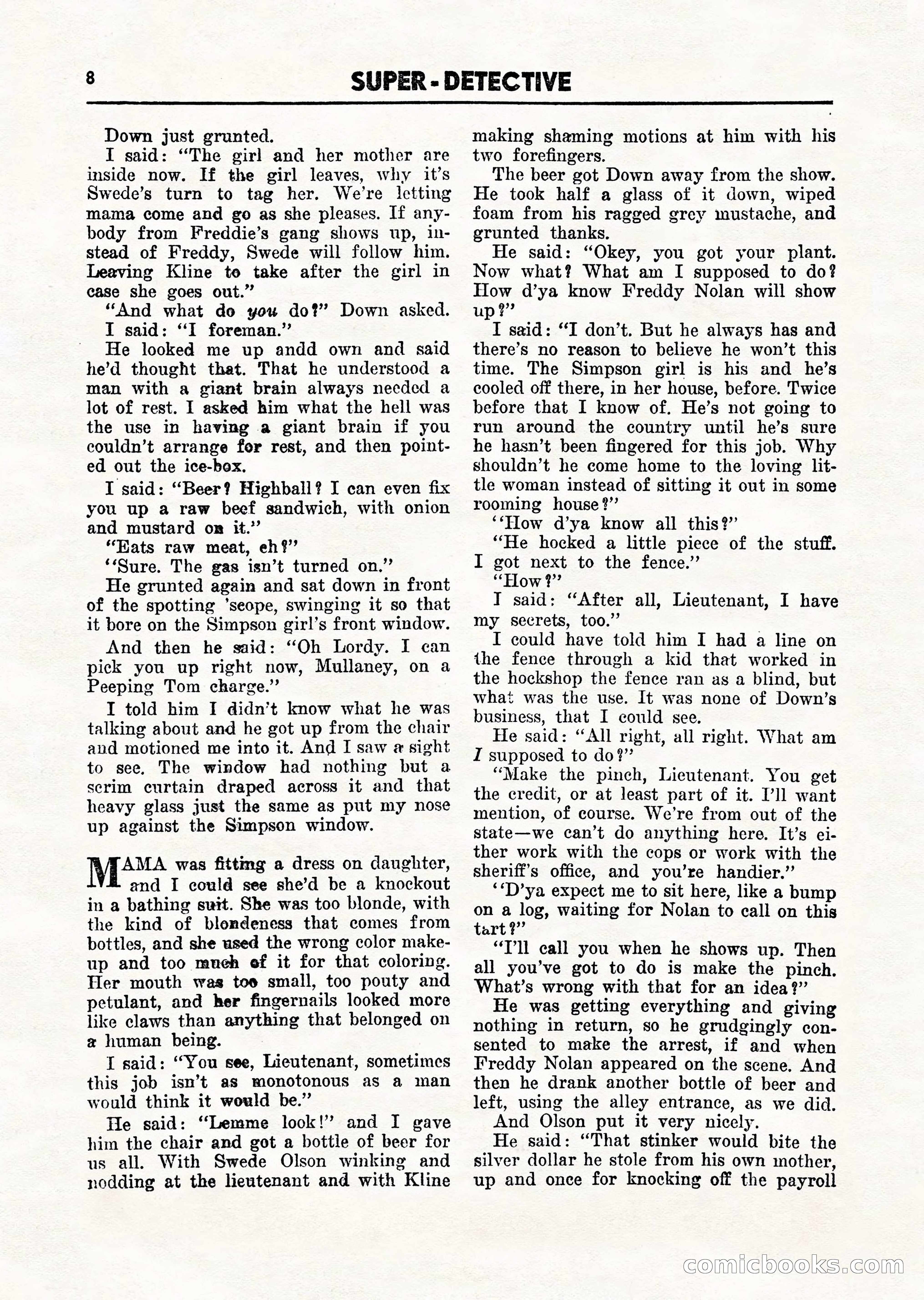 Super Detective, March 1946 — page 10 of 100