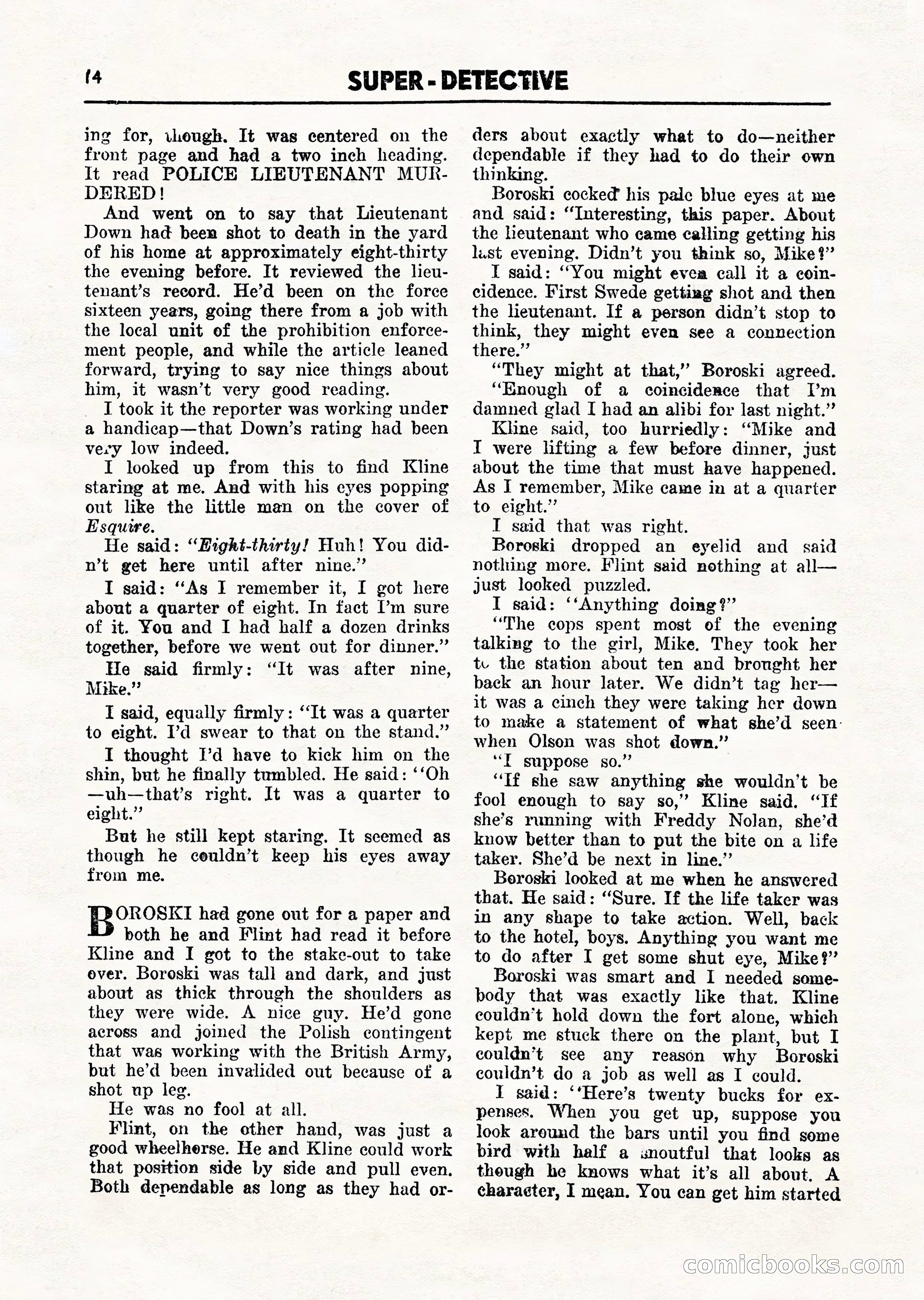 Super Detective, March 1946 — page 16 of 100