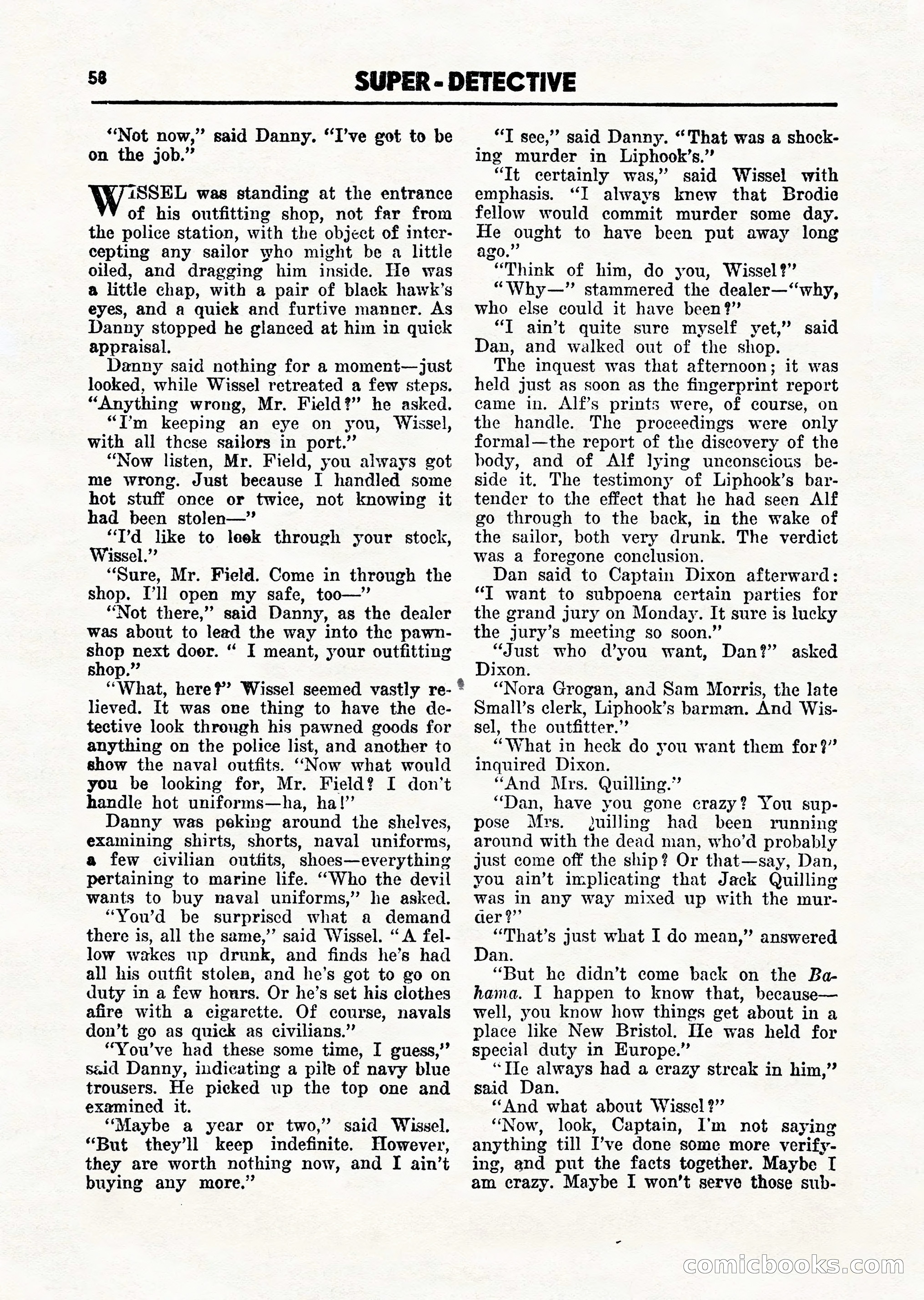Super Detective, March 1946 — page 60 of 100