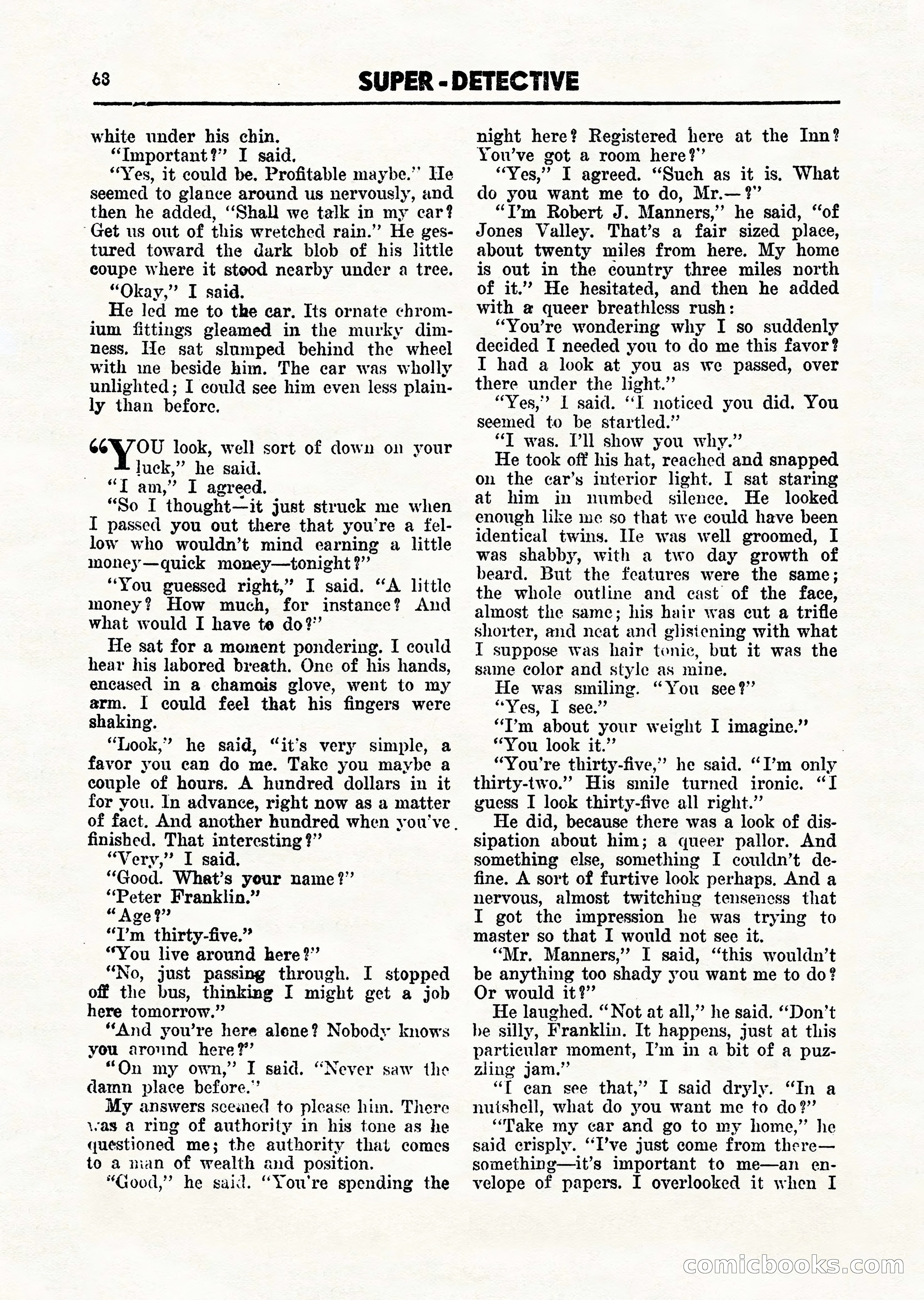 Super Detective, March 1946 — page 70 of 100