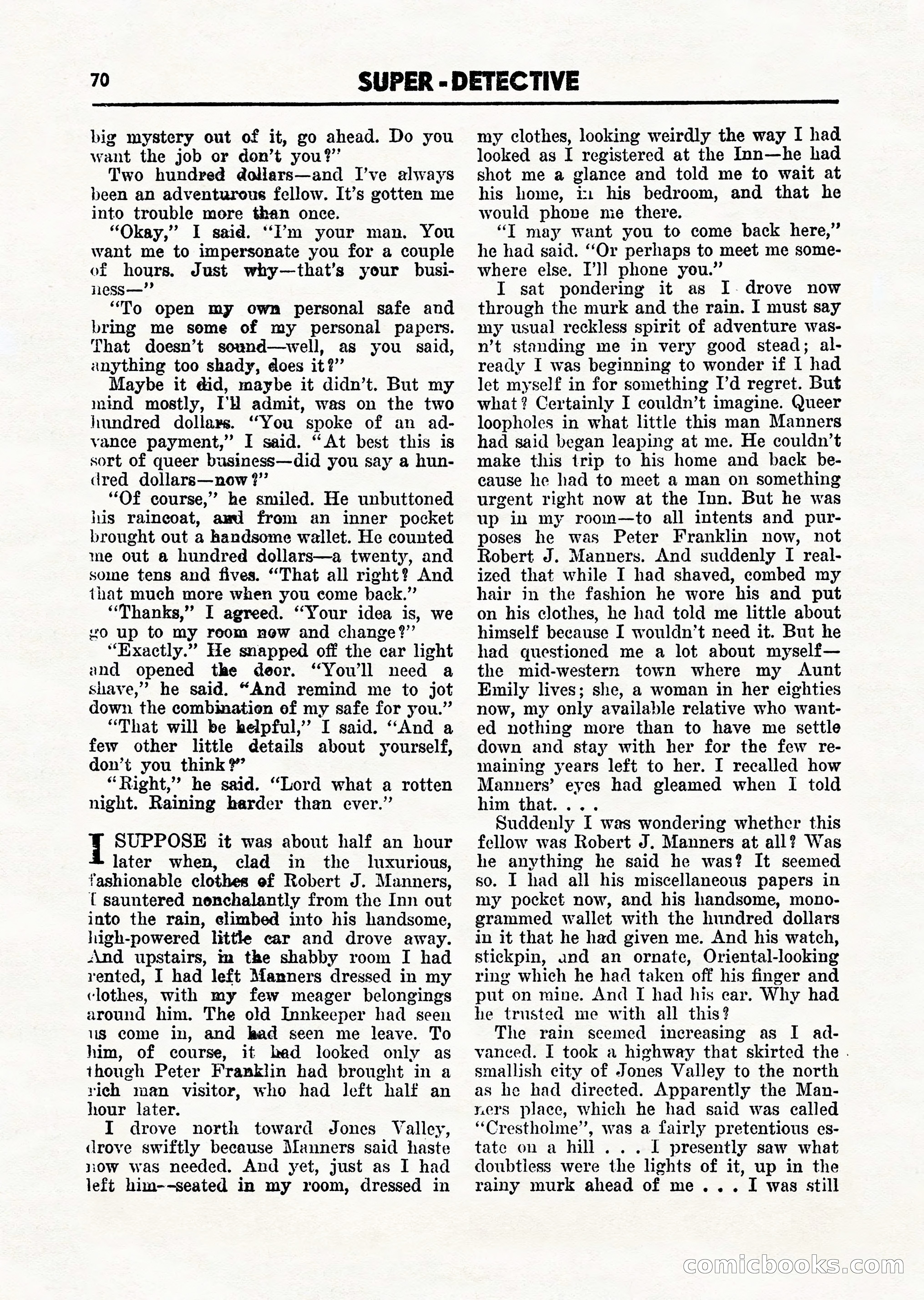 Super Detective, March 1946 — page 72 of 100