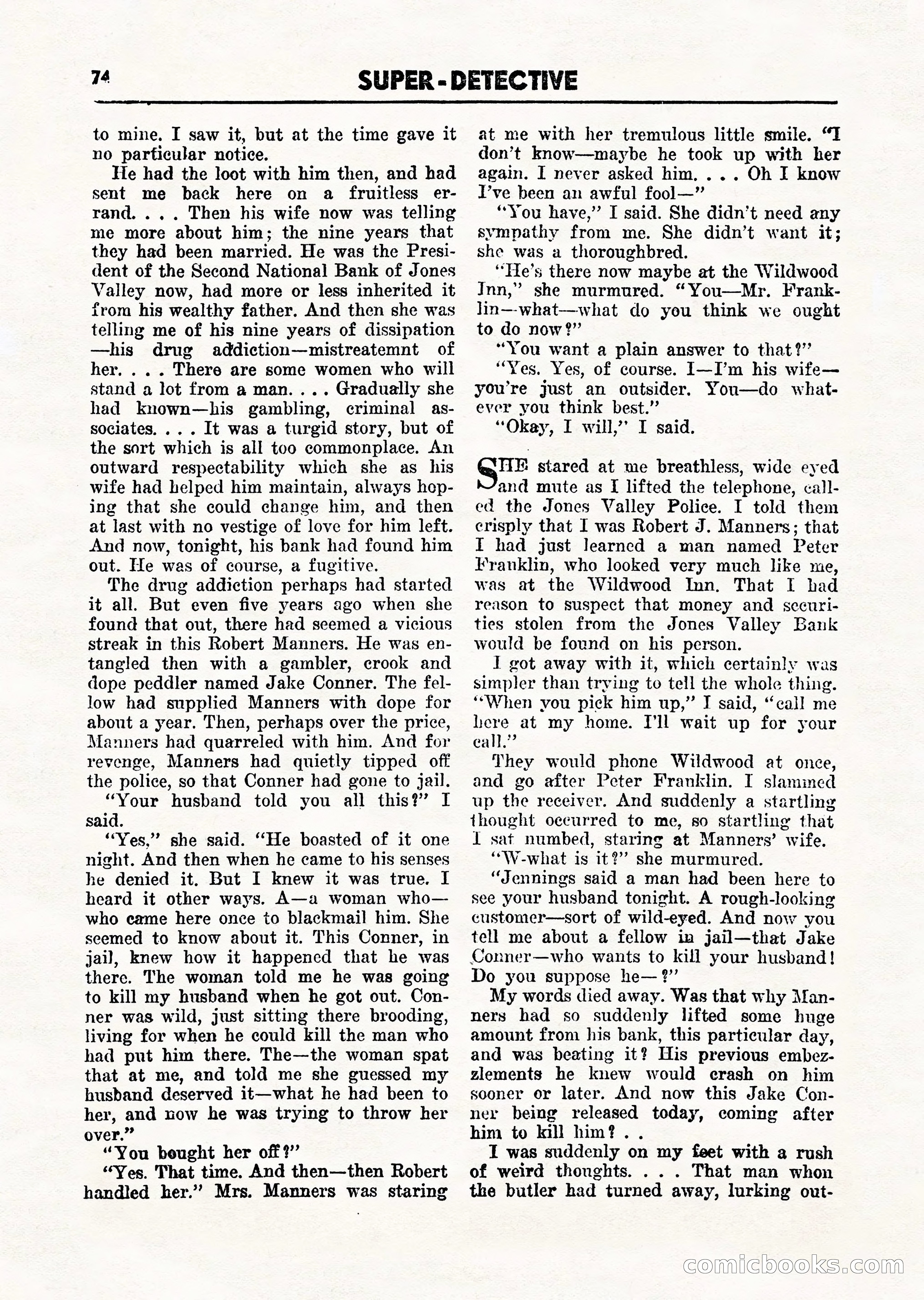 Super Detective, March 1946 — page 76 of 100