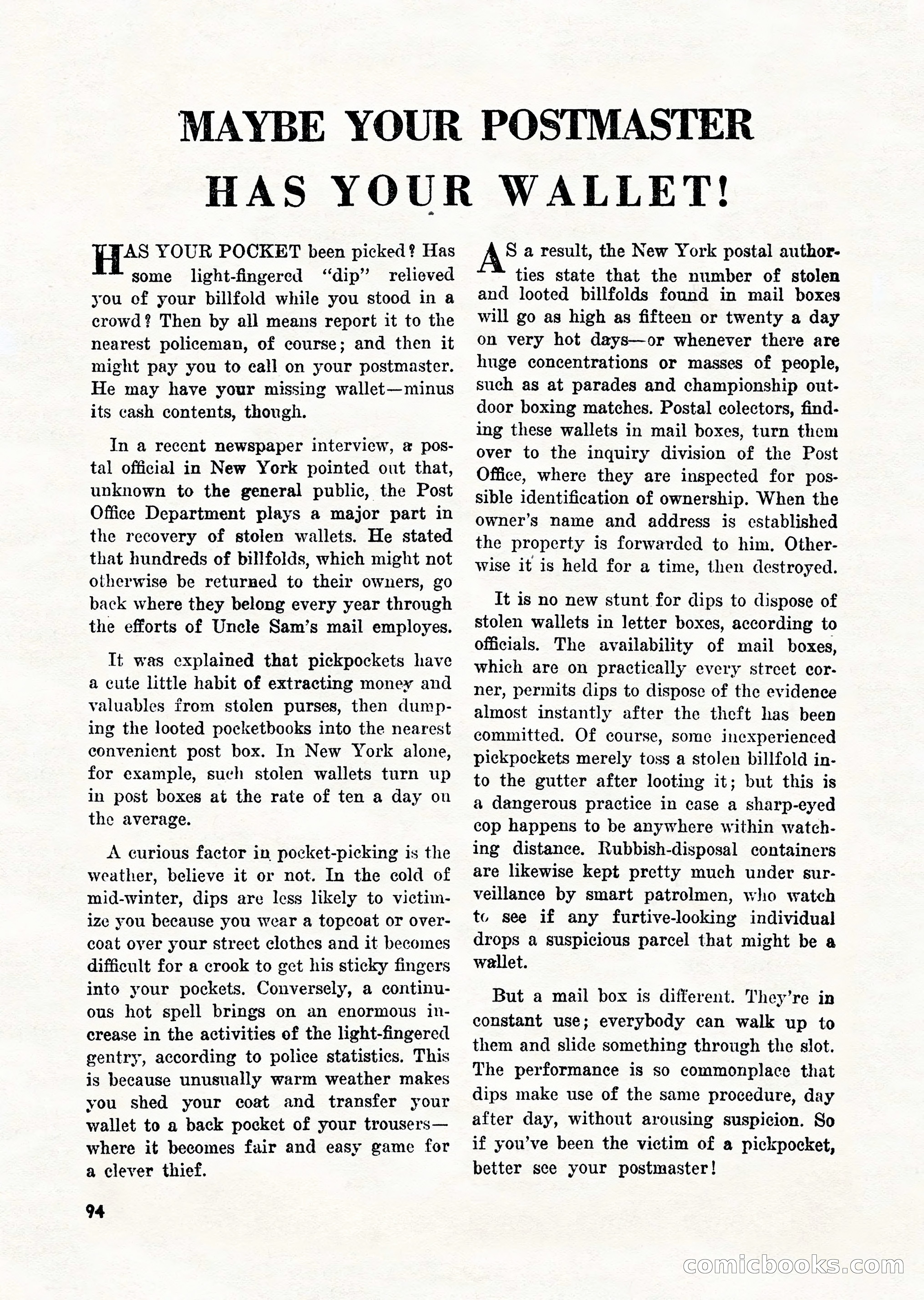 Super Detective, March 1946 — page 96 of 100
