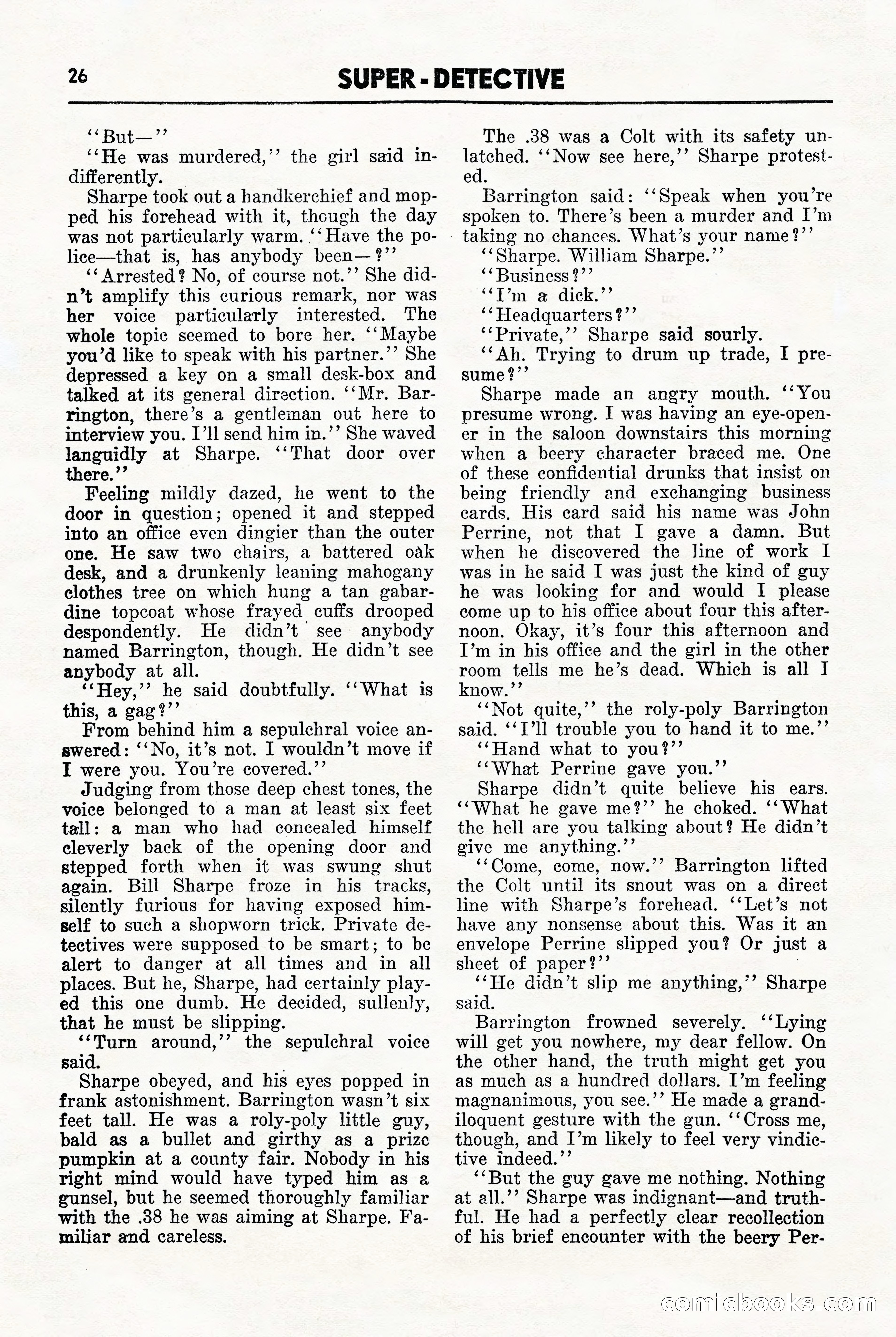 Super-Detective, November 1946 — page 26 of 132