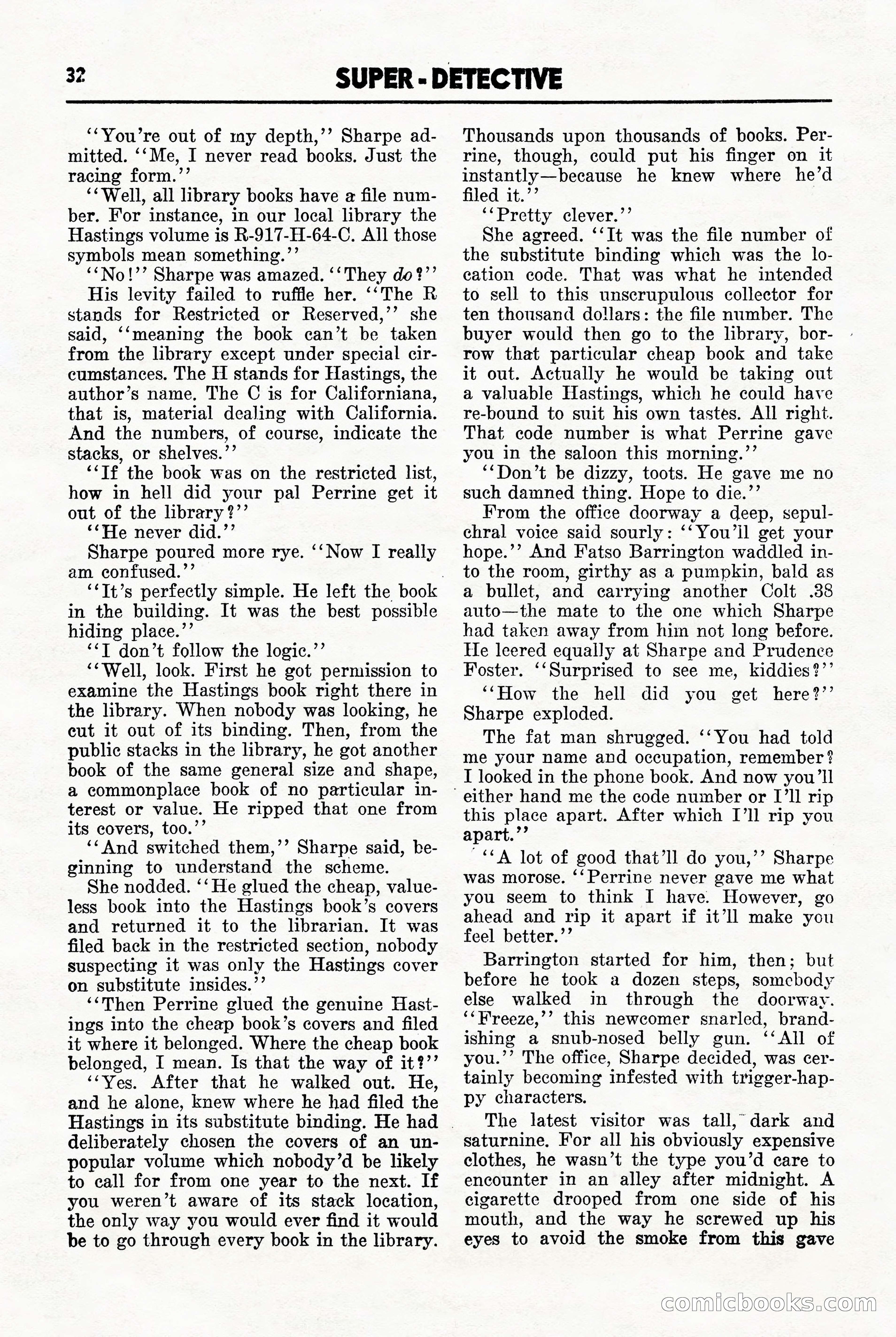 Super-Detective, November 1946 — page 32 of 132
