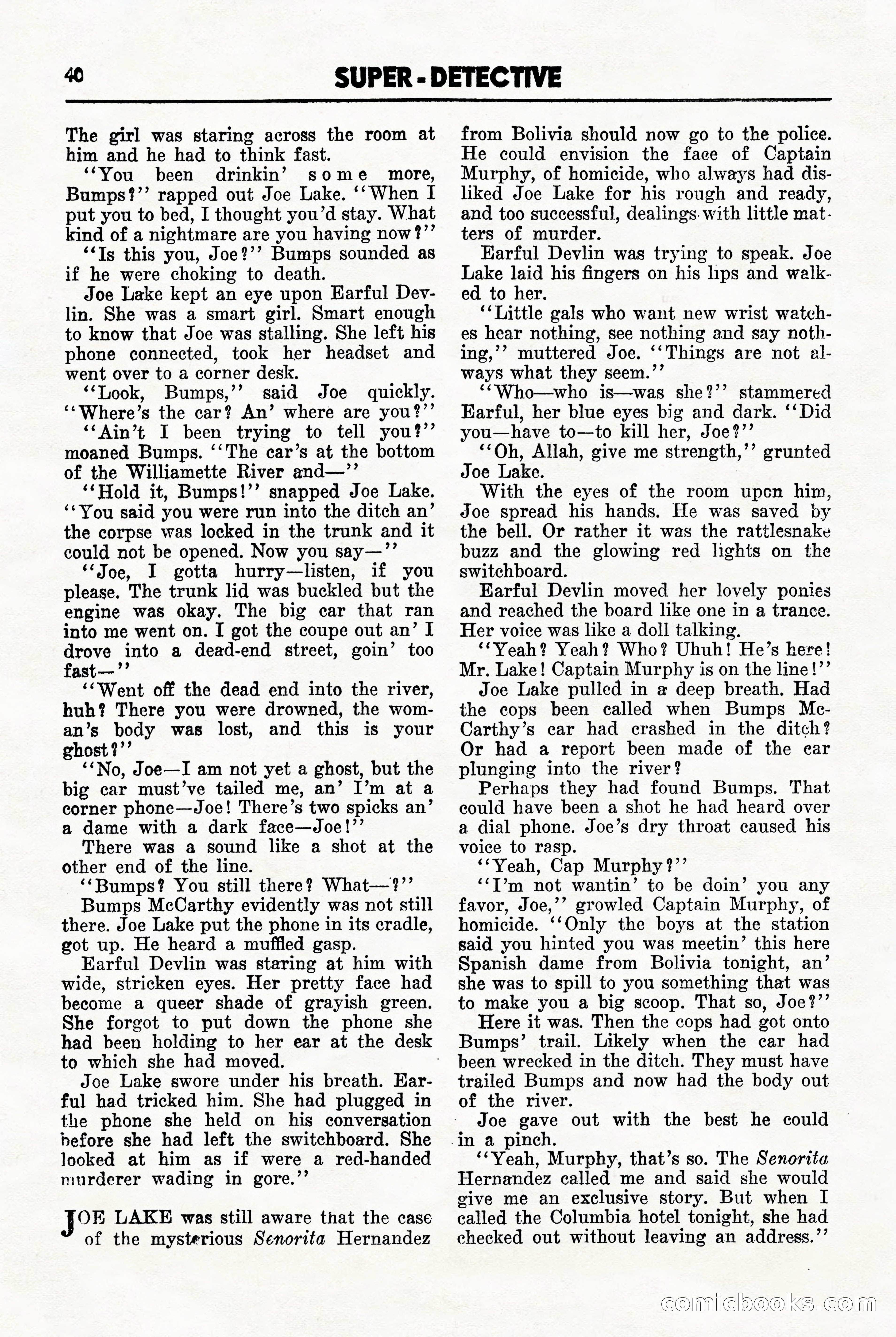 Super-Detective, November 1946 — page 40 of 132