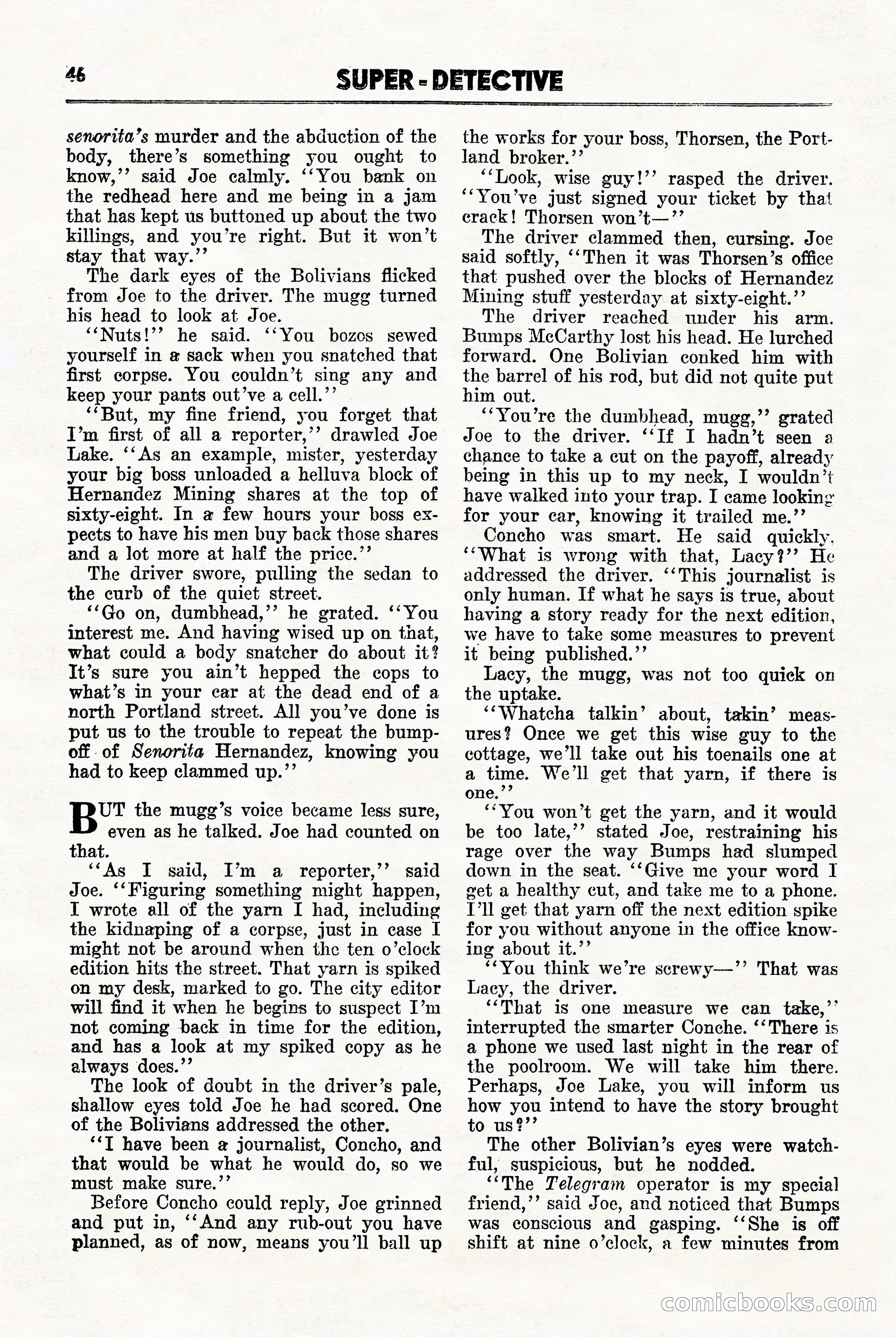 Super-Detective, November 1946 — page 46 of 132