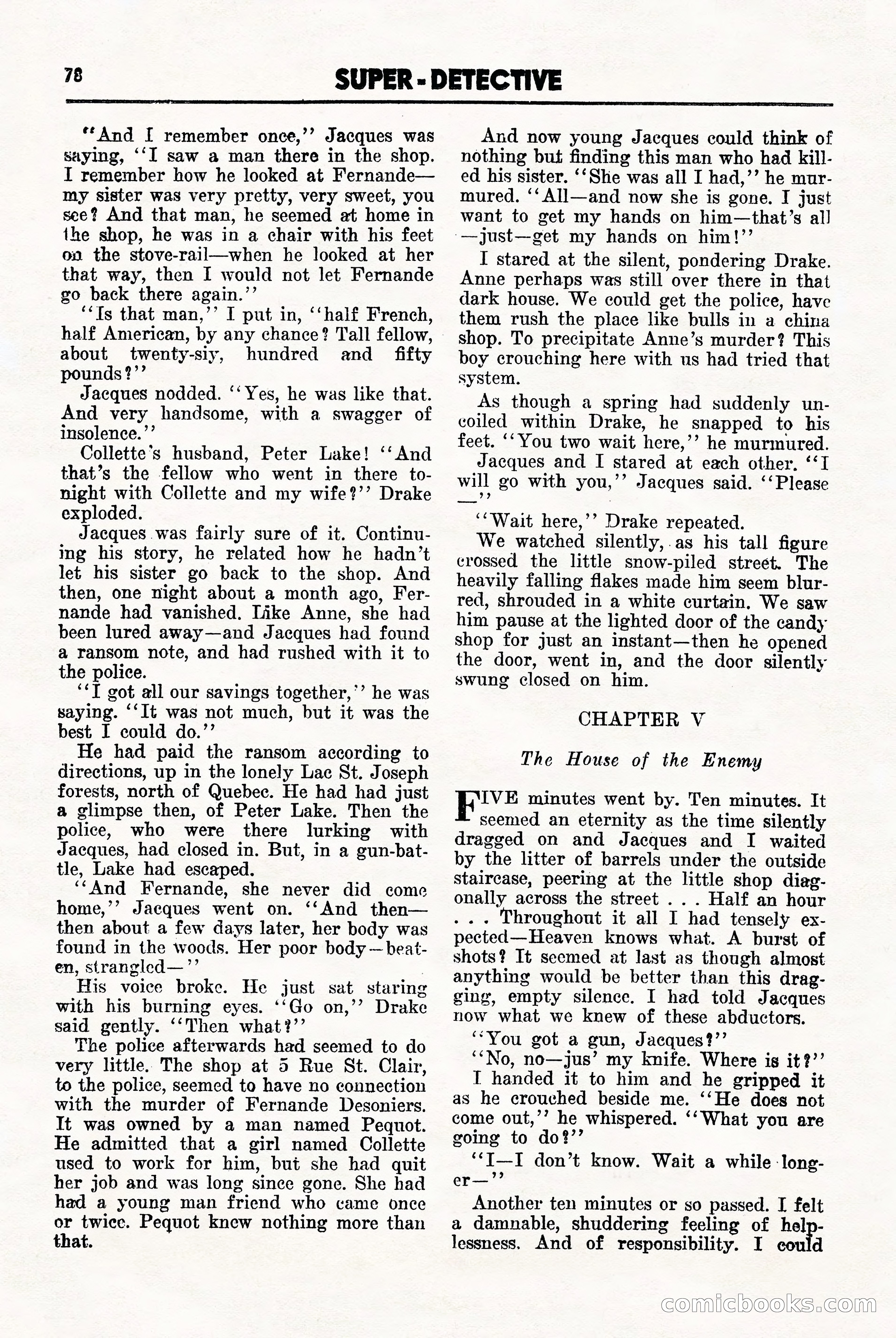 Super-Detective, November 1946 — page 78 of 132