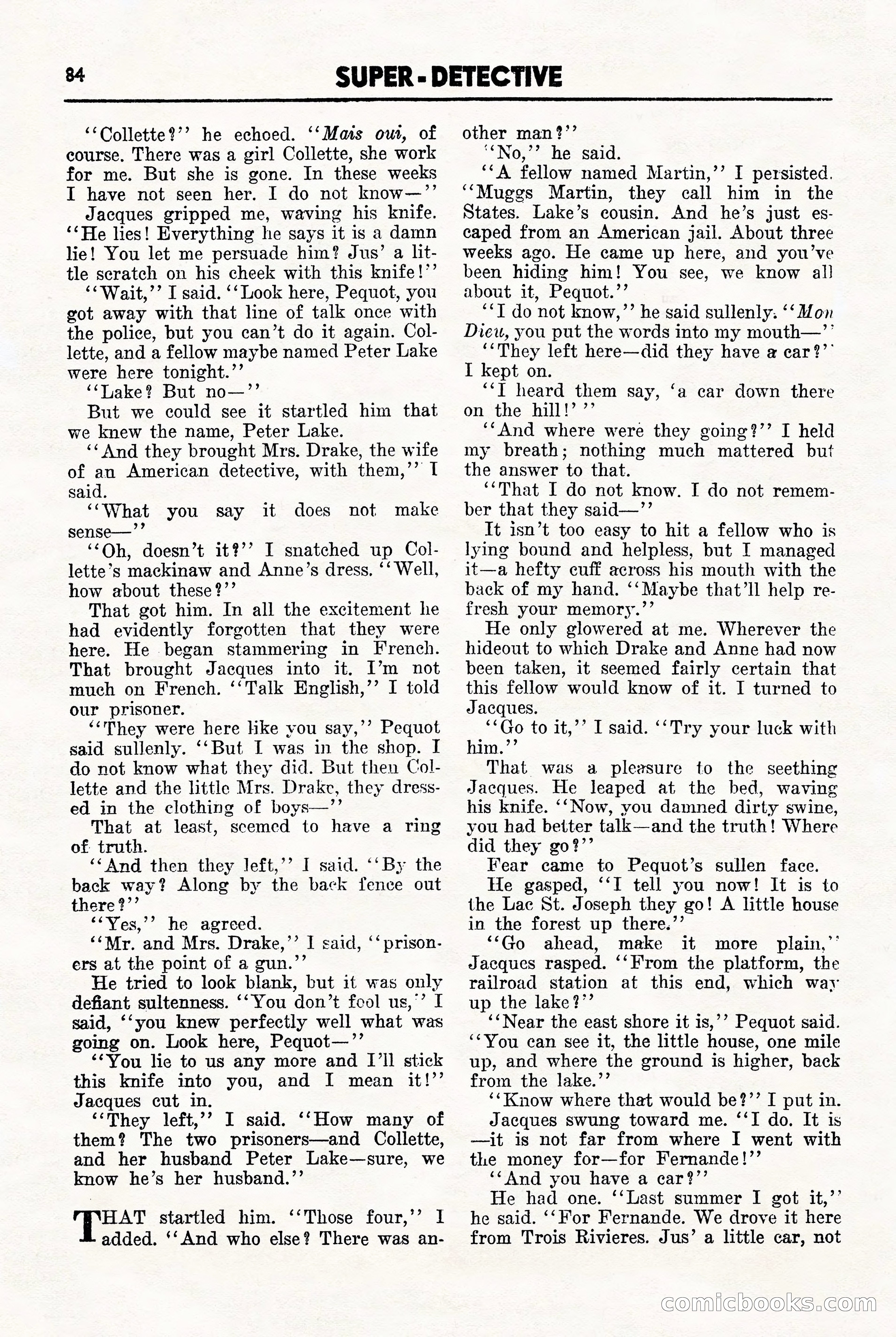 Super-Detective, November 1946 — page 84 of 132
