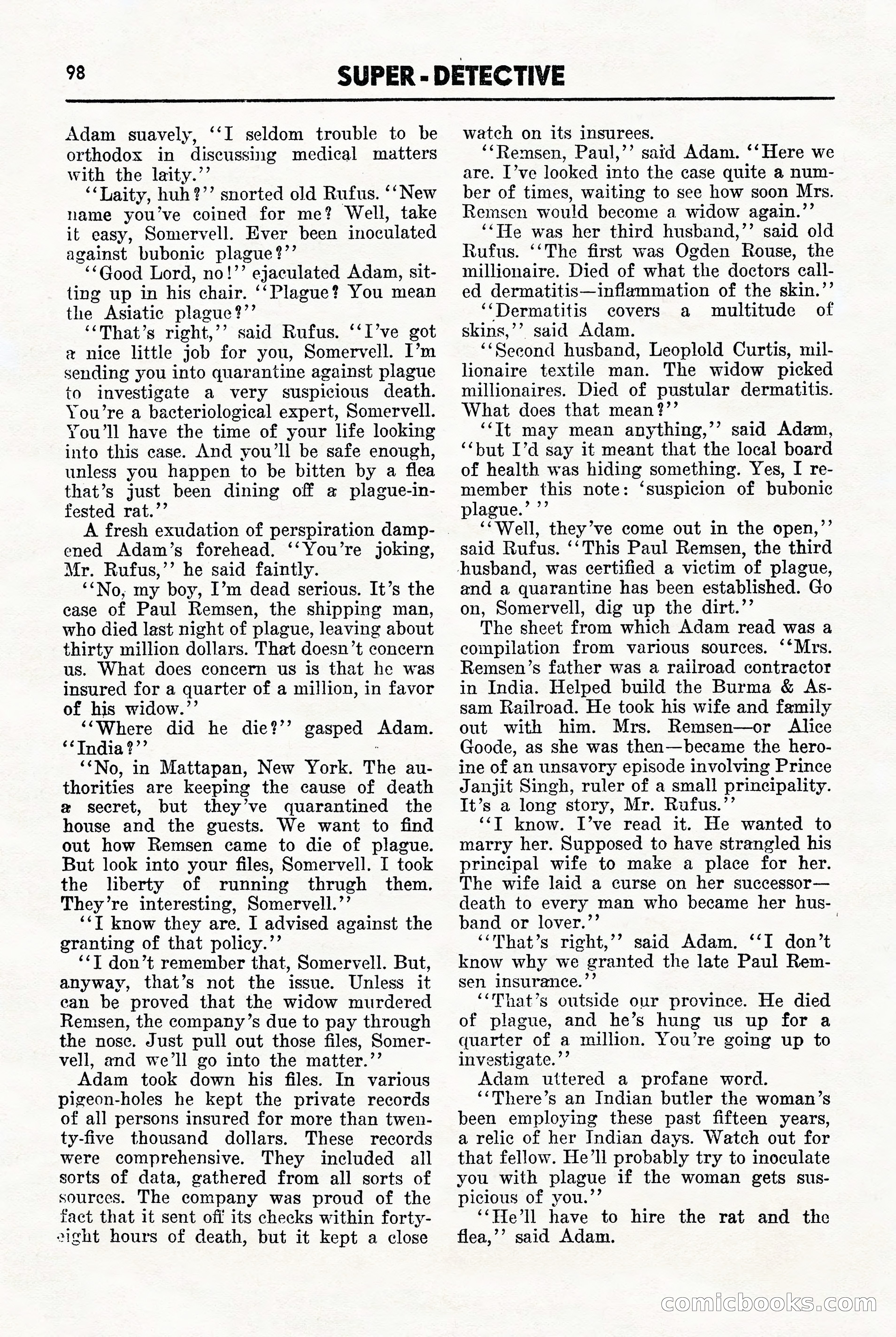 Super-Detective, November 1946 — page 98 of 132