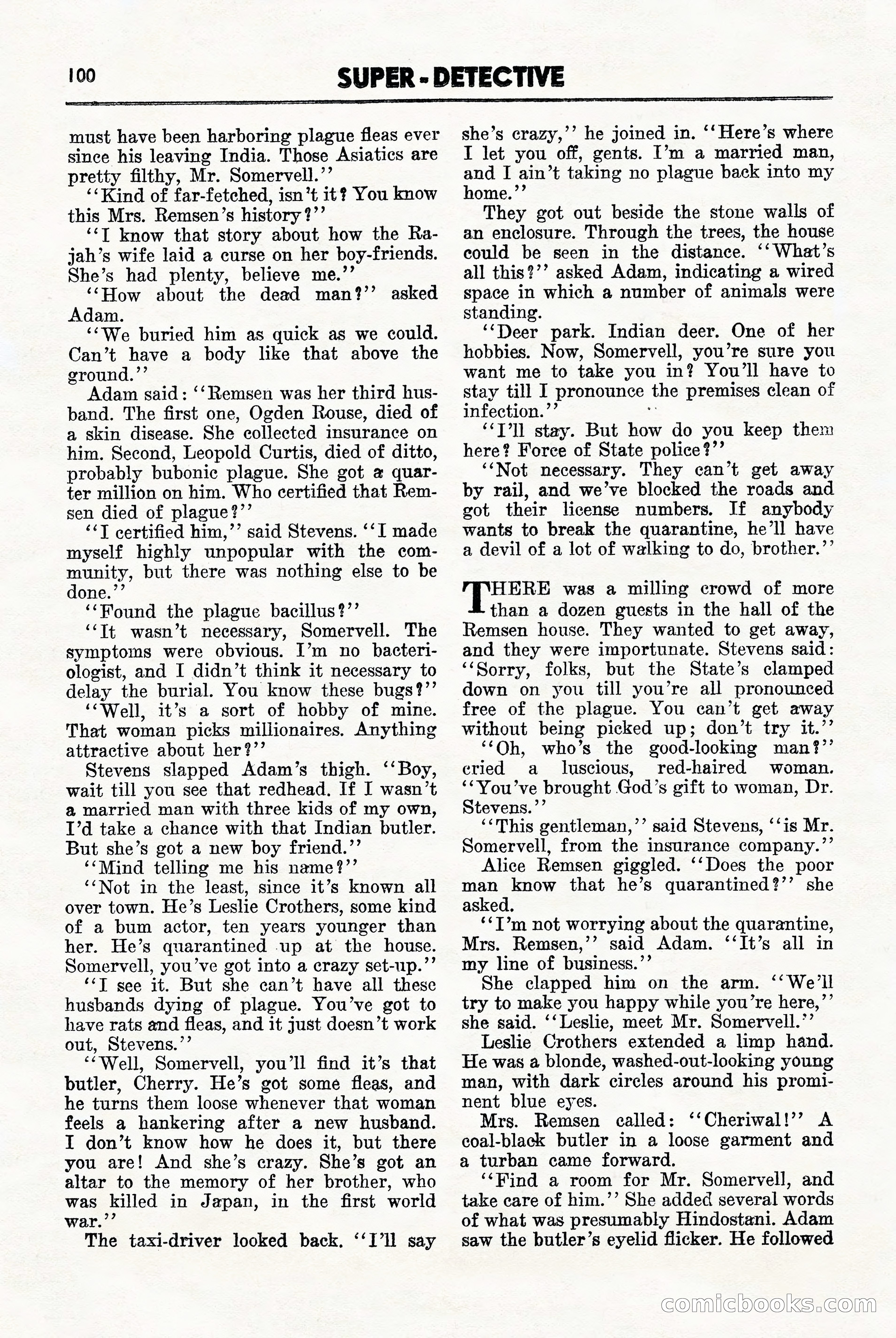 Super-Detective, November 1946 — page 100 of 132