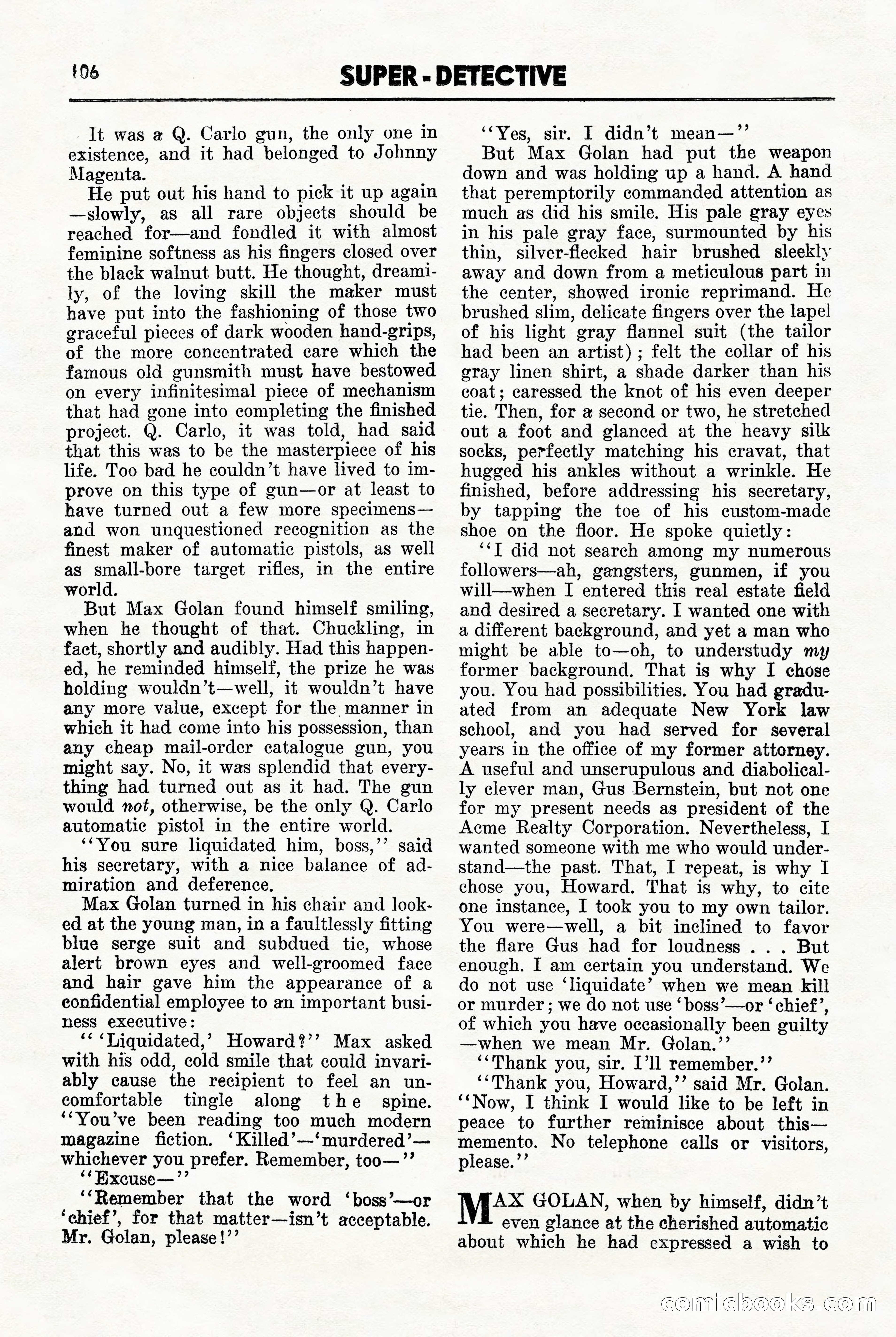 Super-Detective, November 1946 — page 106 of 132