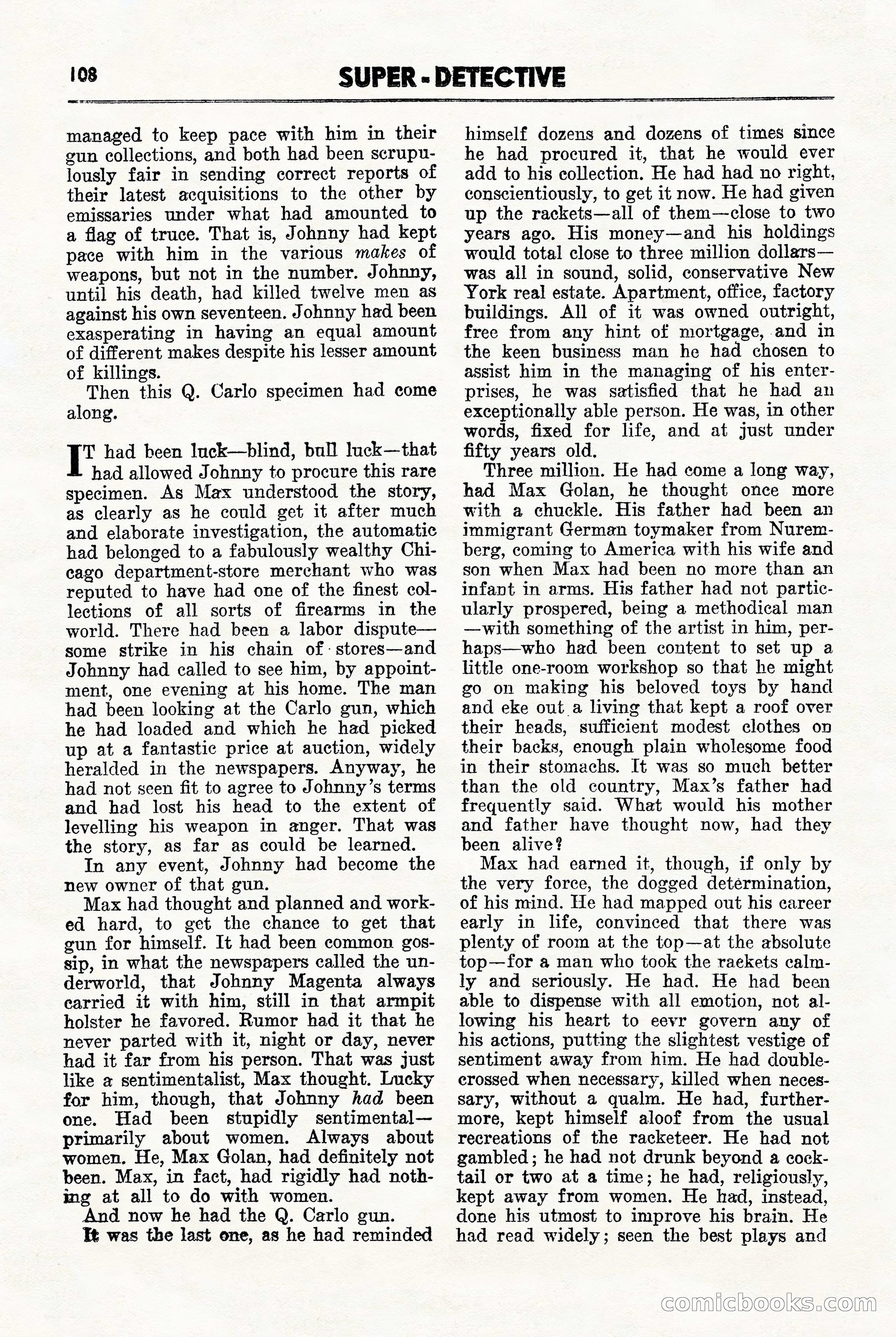 Super-Detective, November 1946 — page 108 of 132