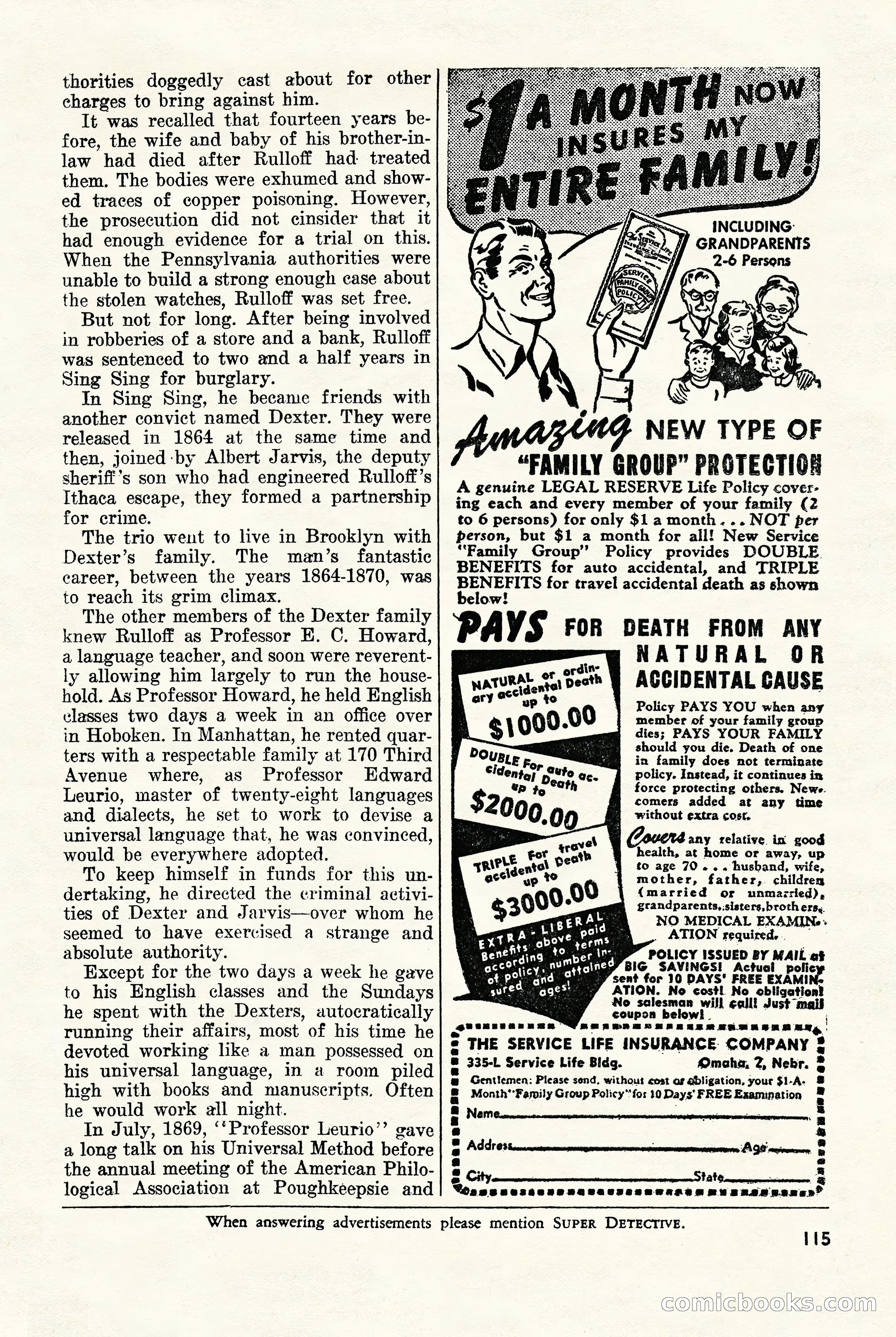 Super-Detective, November 1946 — page 115 of 132
