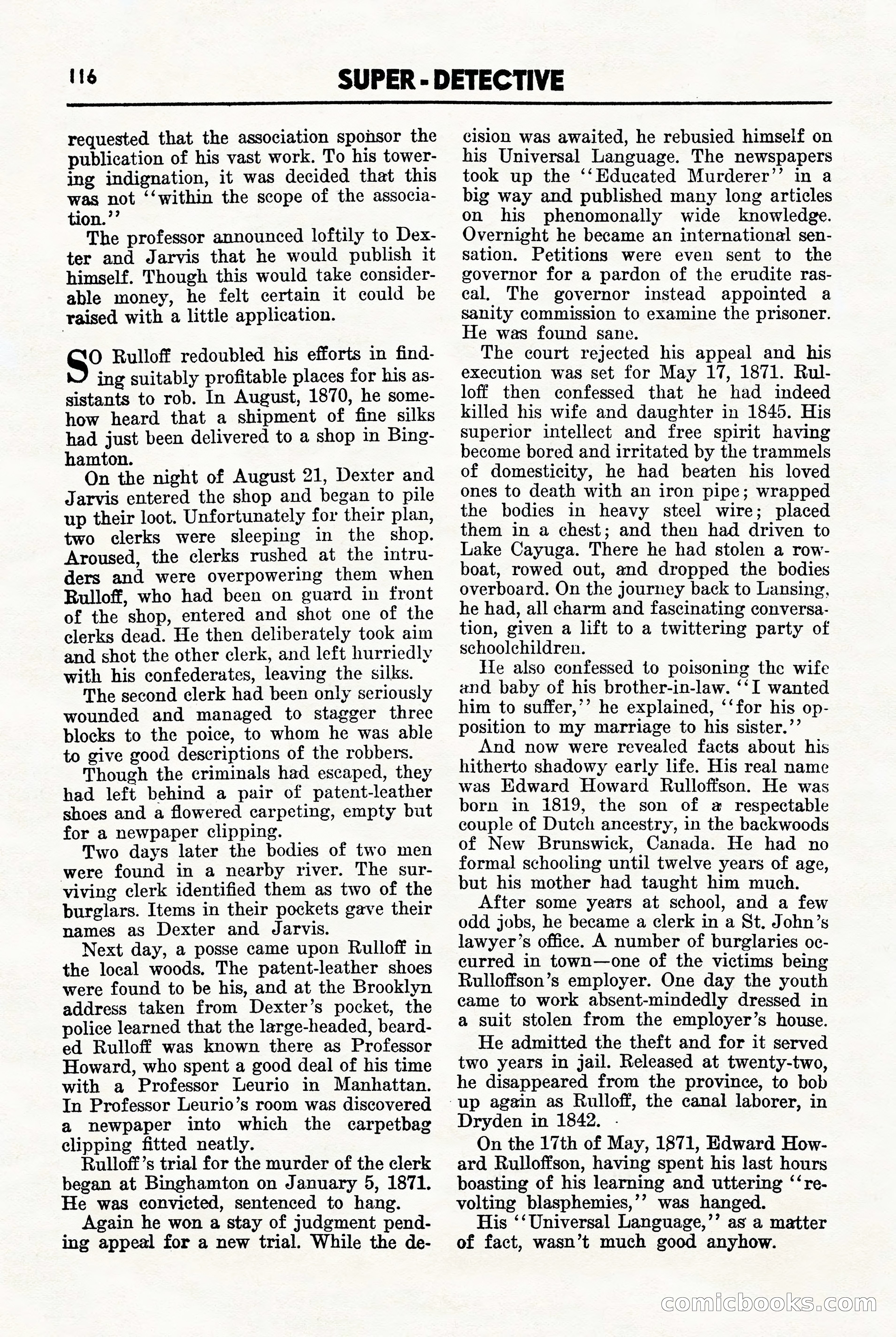 Super-Detective, November 1946 — page 116 of 132