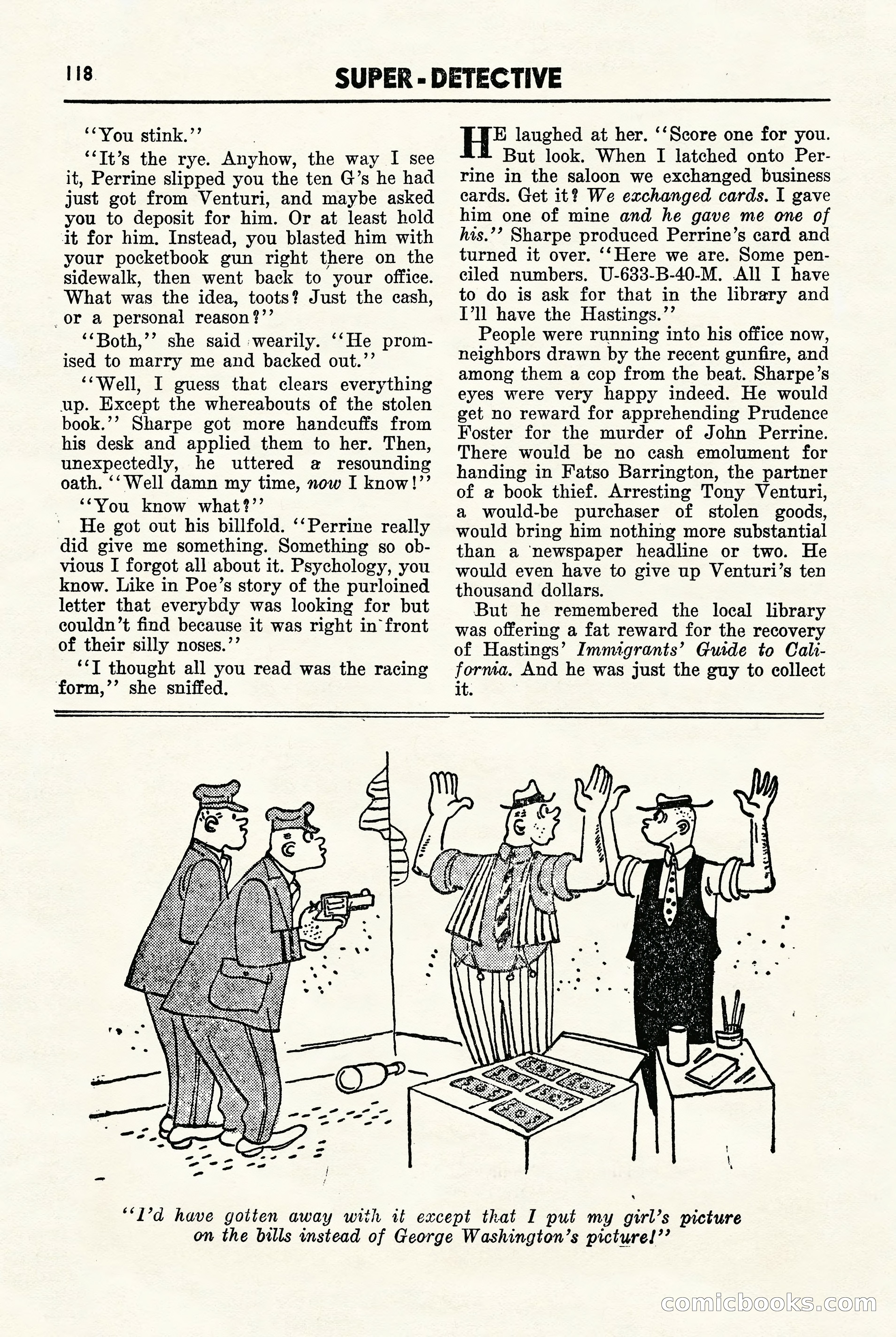 Super-Detective, November 1946 — page 118 of 132