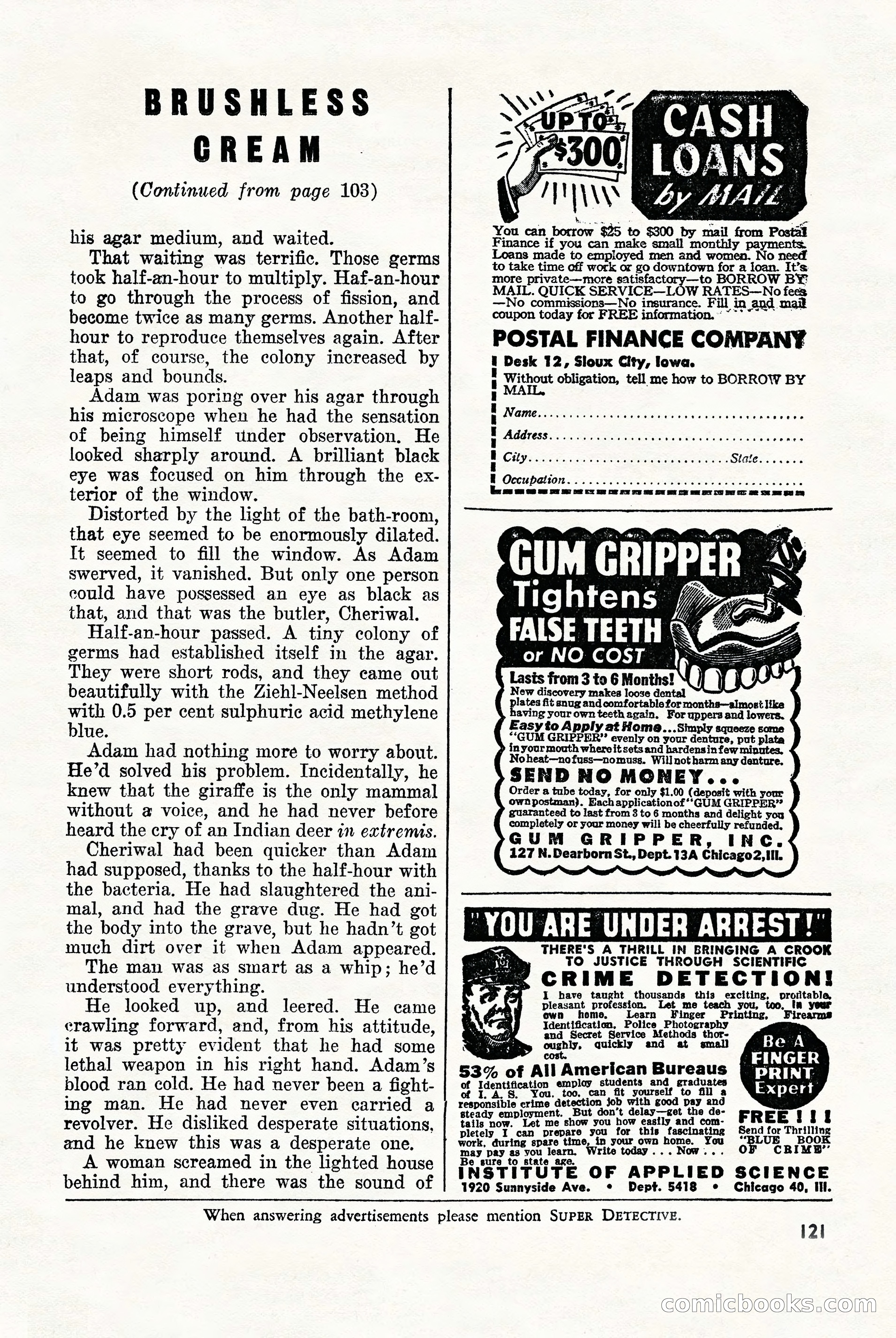 Super-Detective, November 1946 — page 121 of 132